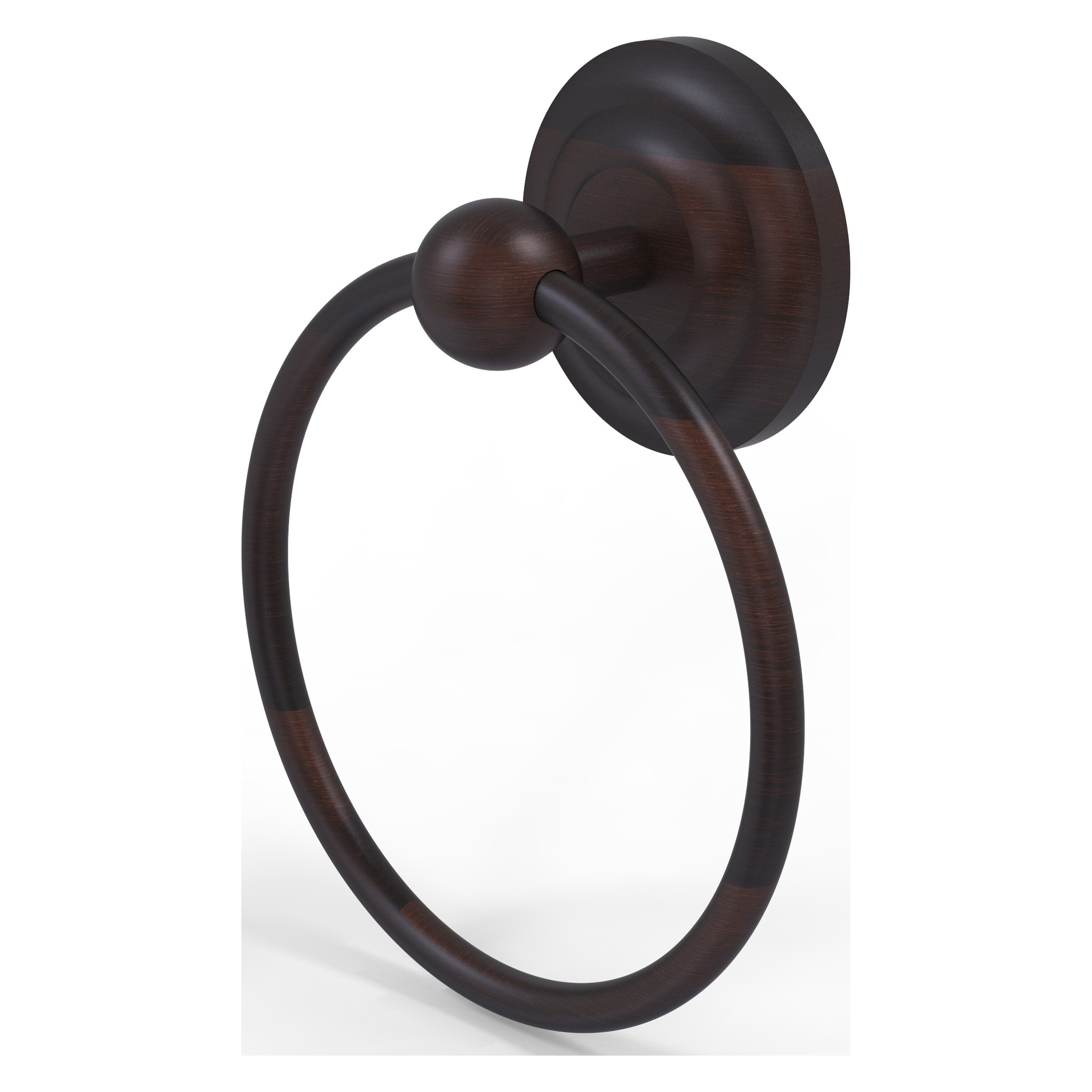 Allied Brass PQN-16-VB Prestige Que New Venetian Bronze Wall mount Single Towel Ring