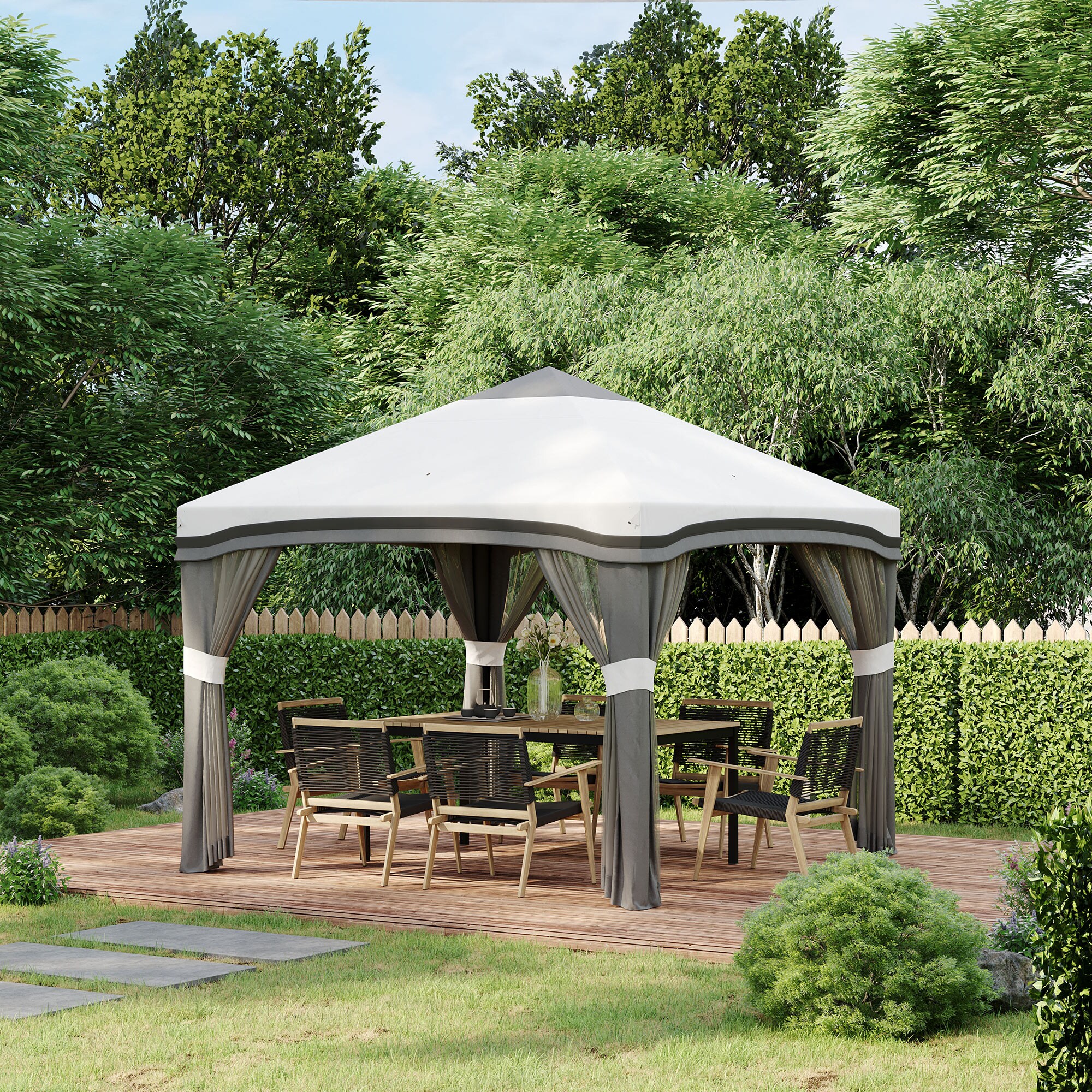 Damerin Z-GA14 Wood-Resin-Gazebos - View #5