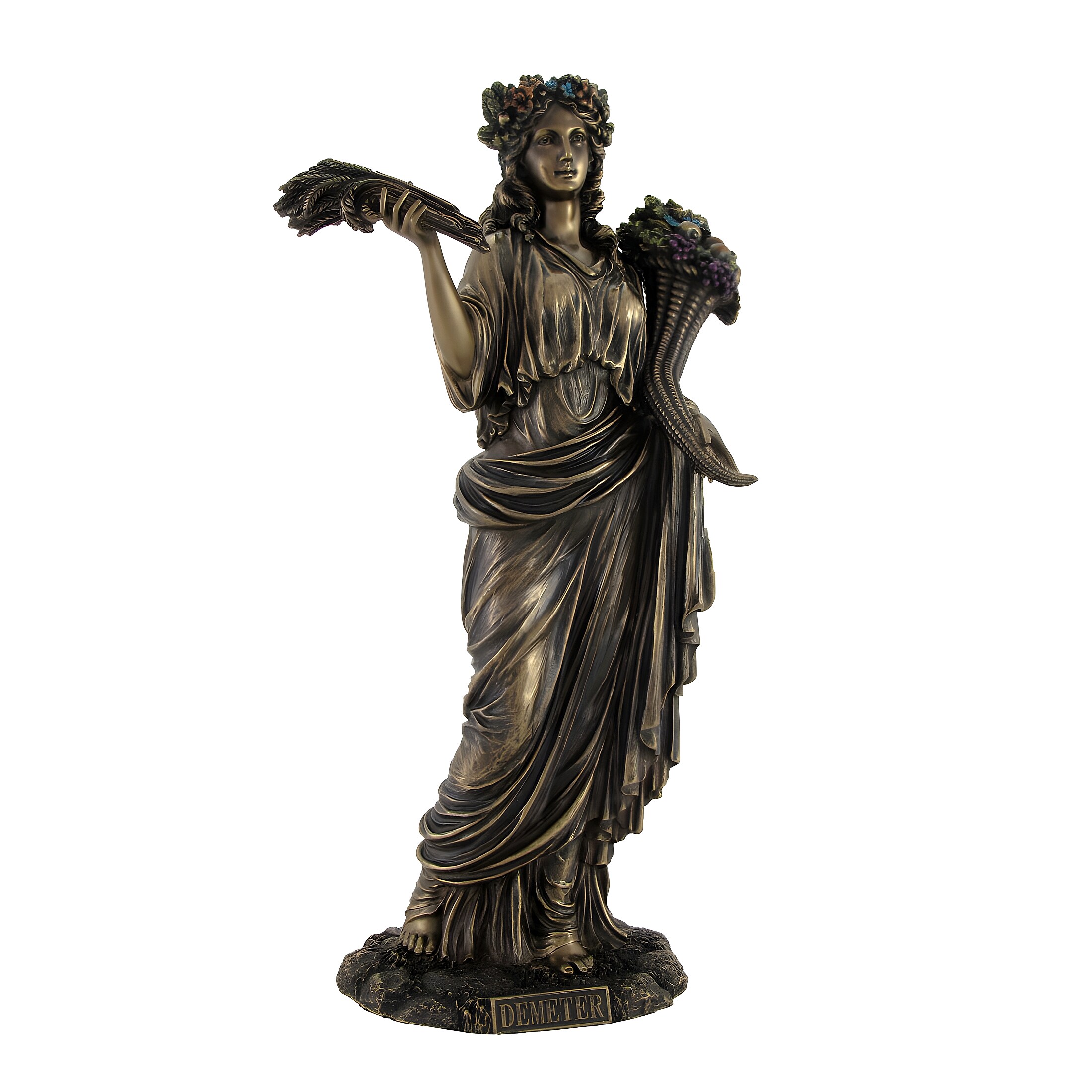 Veronese Design Greek Goddess of Harvest Demeter Bronzed Statue at ...