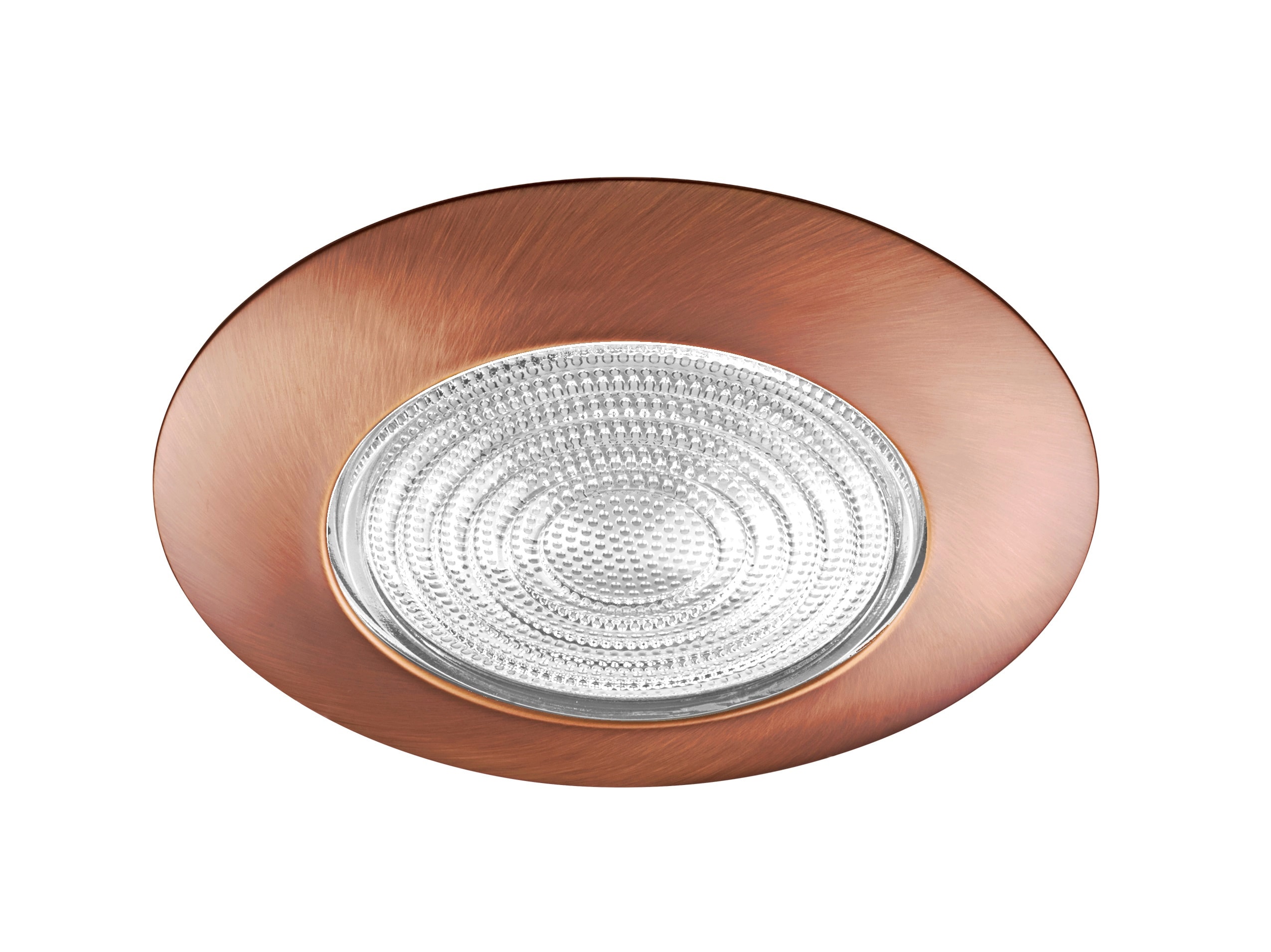 Bronze NICOR Lighting 6-Inch Lexan Shower Trim with Fresnel Lens 