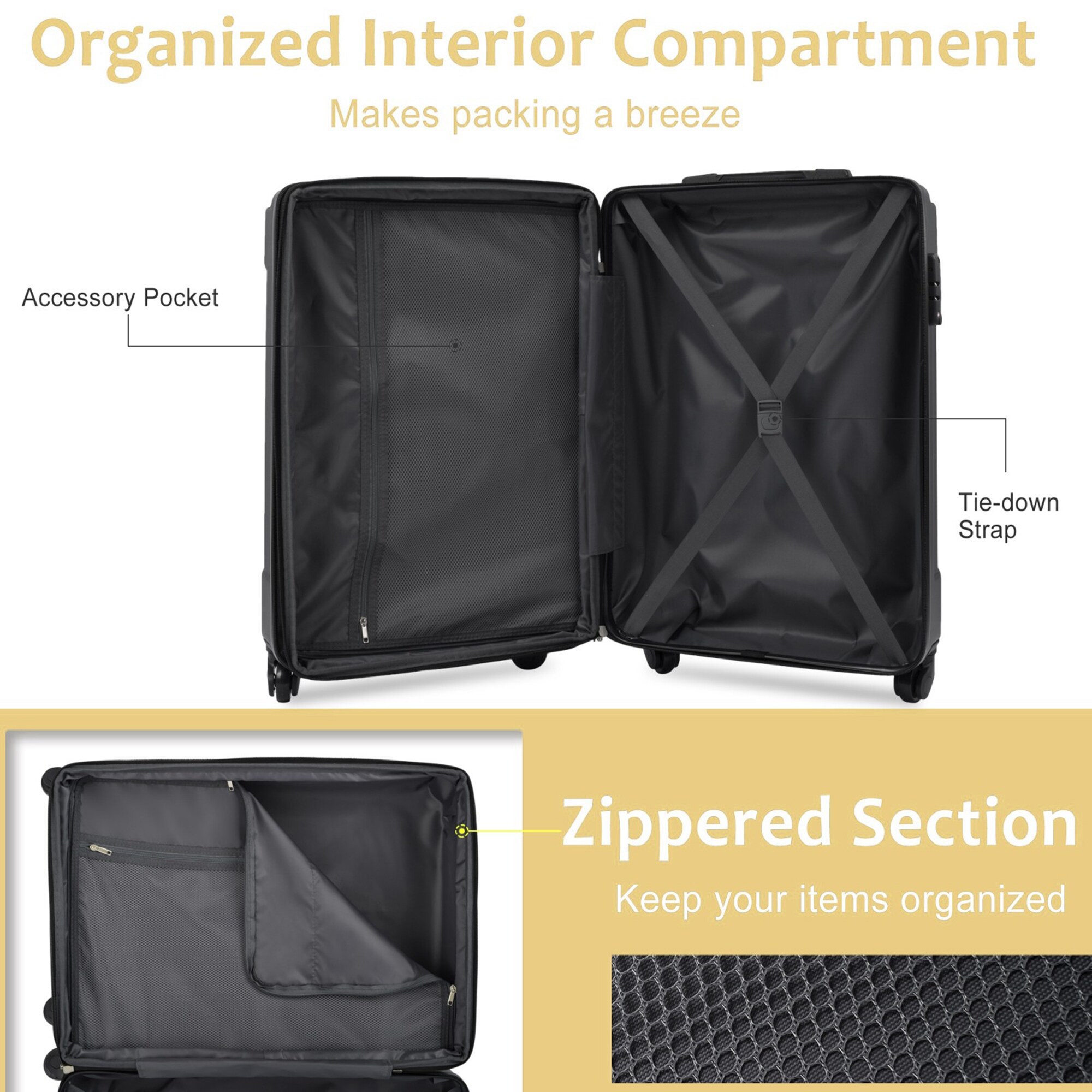 SINOFURN SYD9400016GY Luggage-And-Luggage-Sets - View #7