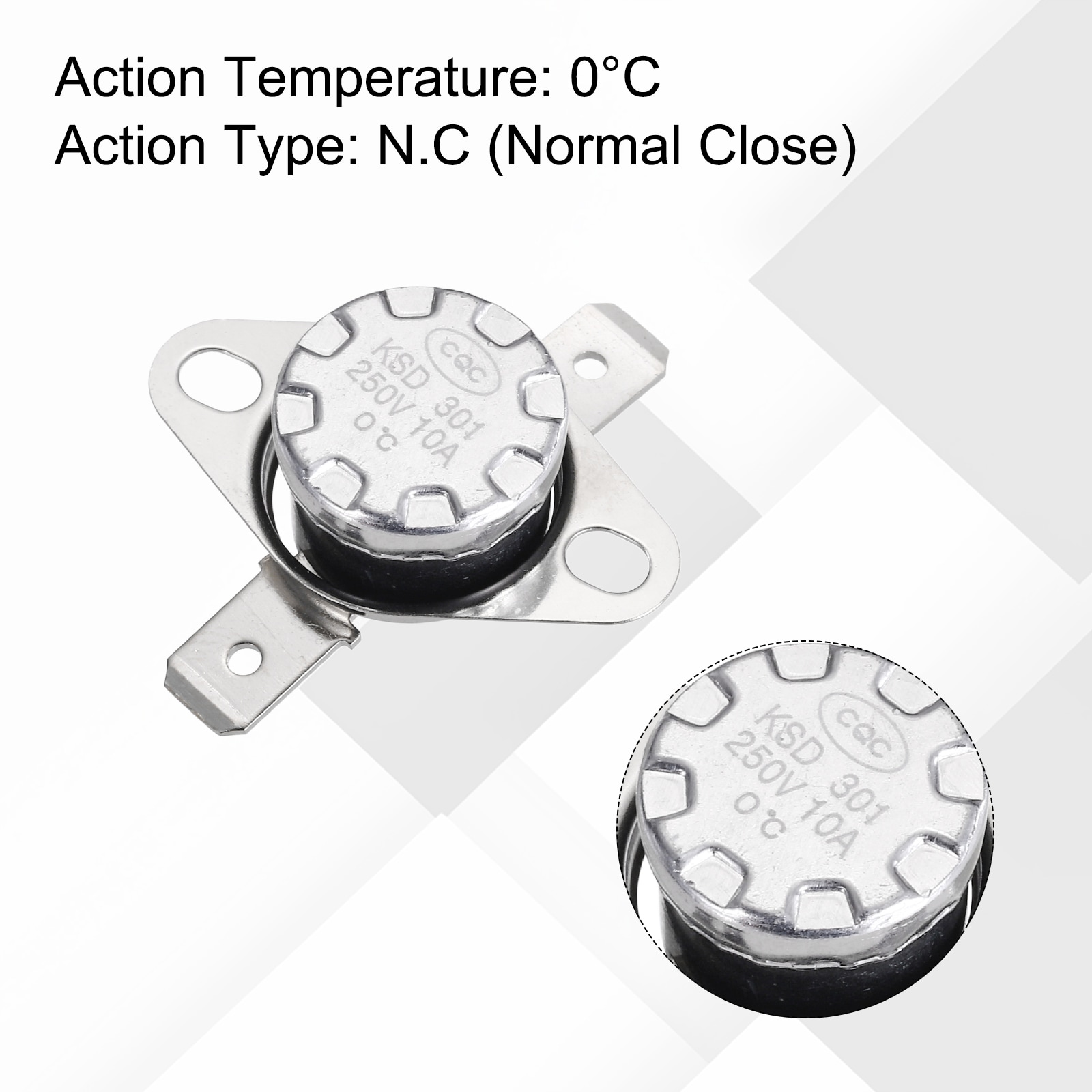 Unique Bargains S26020300UX9305 Thermostat-Covers - View #4
