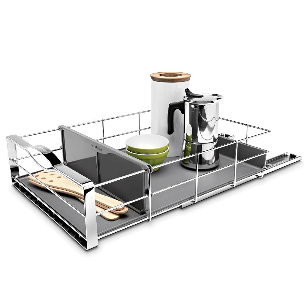 simplehuman 15-in W x 15.5-in L x 7.5-in H Stainless Steel Dish Rack in the Dish  Racks & Trays department at