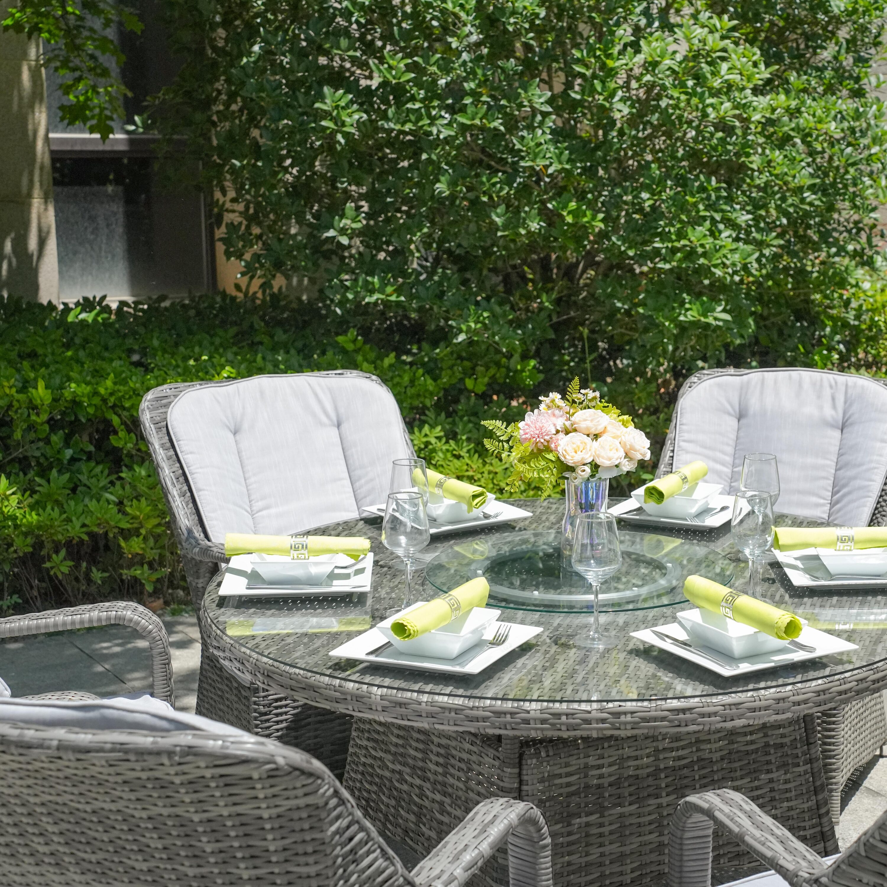 Direct Wicker DWD-1711-GRAY Patio-Dining-Sets - View #12