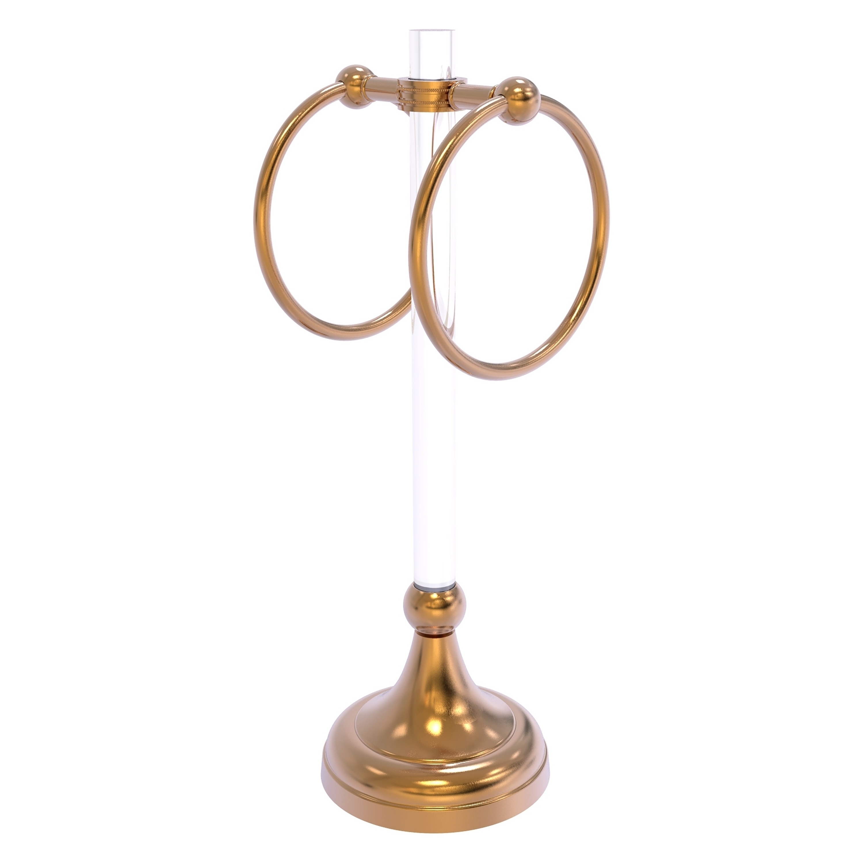 Allied Brass PG-TRSD-10-BBR Pacific Grove Brushed Bronze Freestanding countertop Double Towel Ring