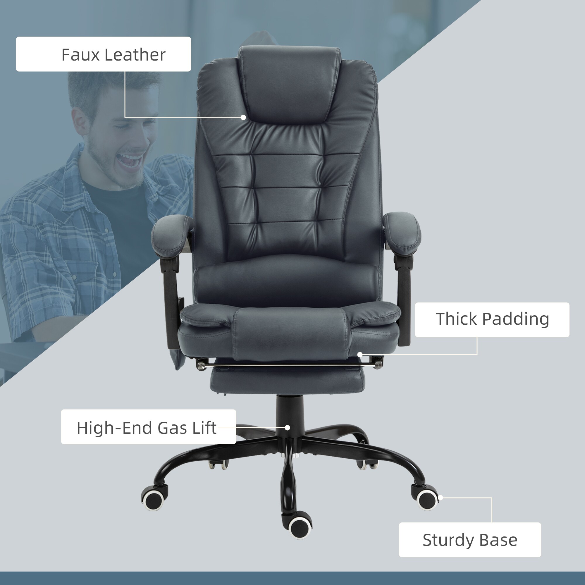 Vinsetto 921-342V81BU Office-Chairs - View #6