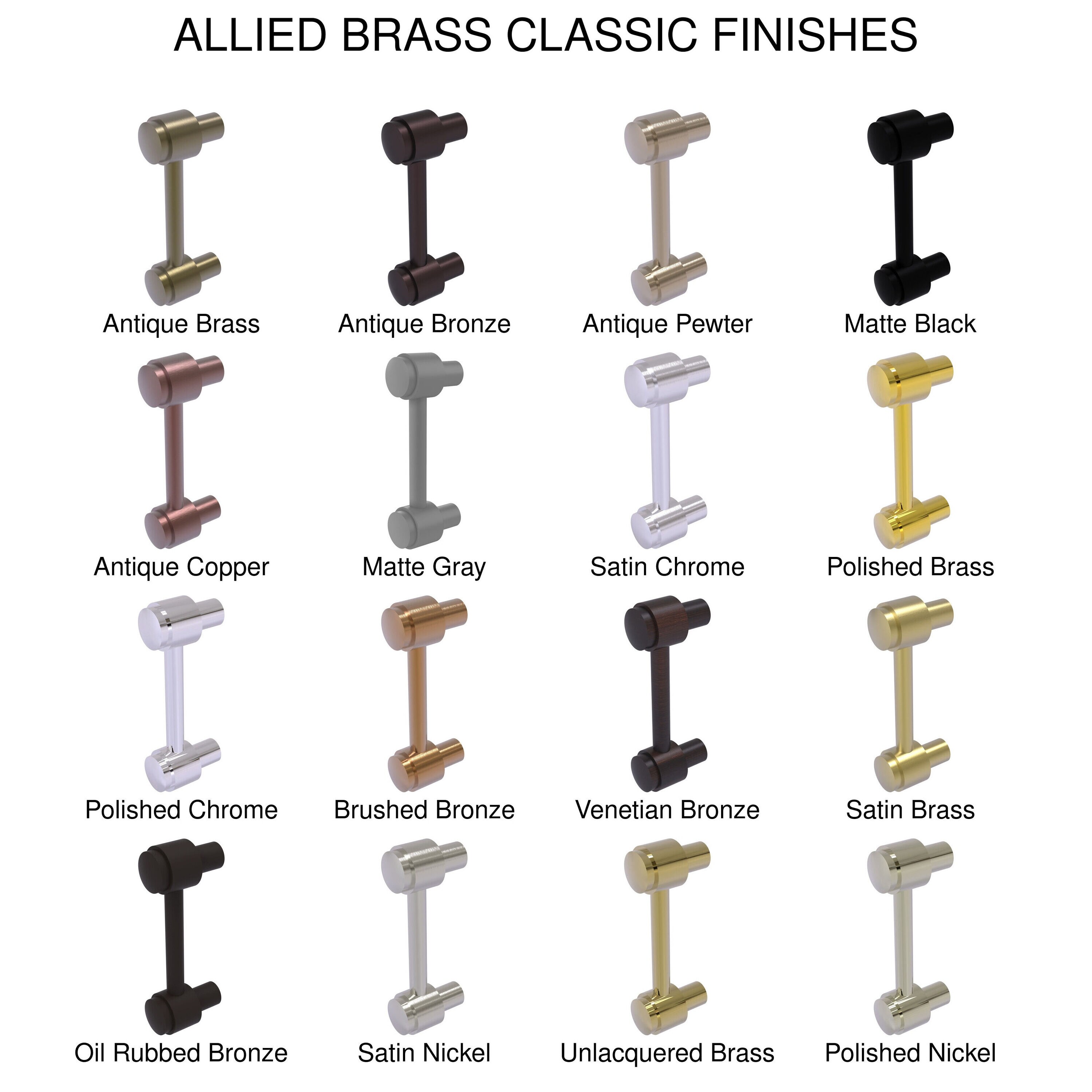 Allied Brass F-20-SN Cabinet-Pulls - View #3