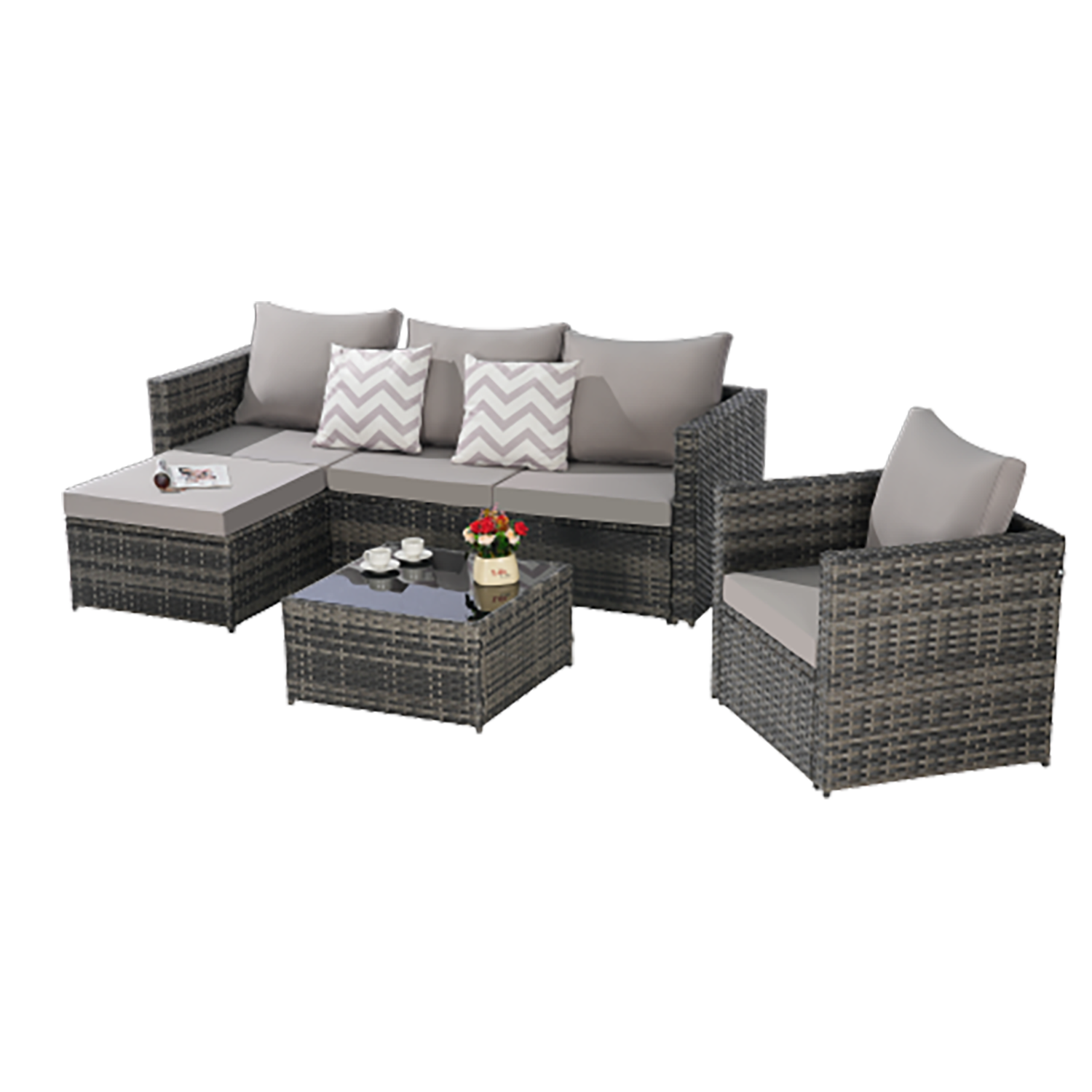 GZMR GM-EF-00042 Patio-Conversation-Sets - View #4