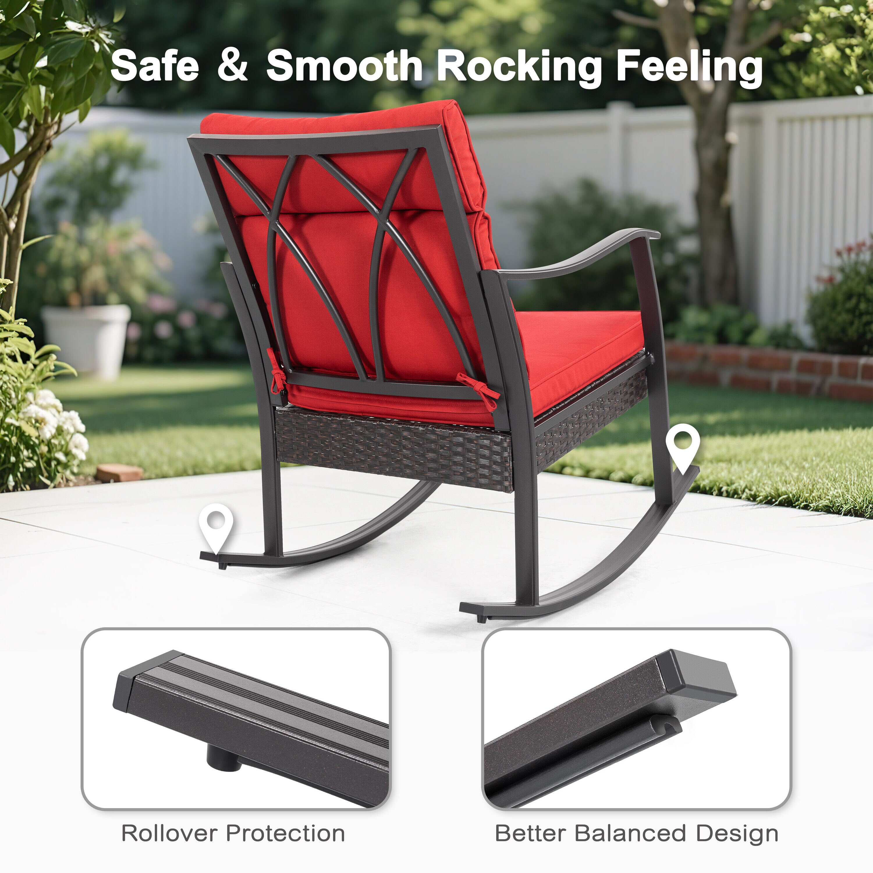 Nuu Garden RS113RD-T130 Patio-Conversation-Sets - View #6