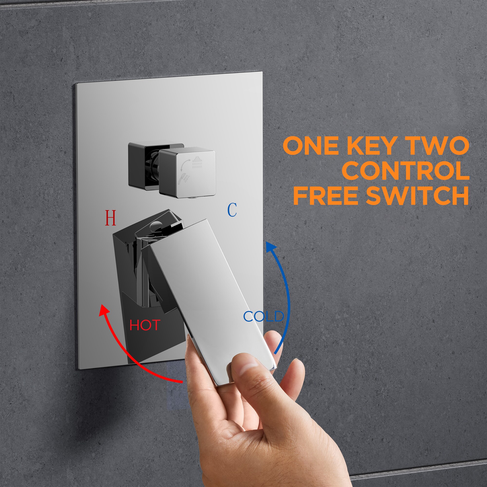 androme AD2011CH12 Showerhead-Bar-Panels - View #5