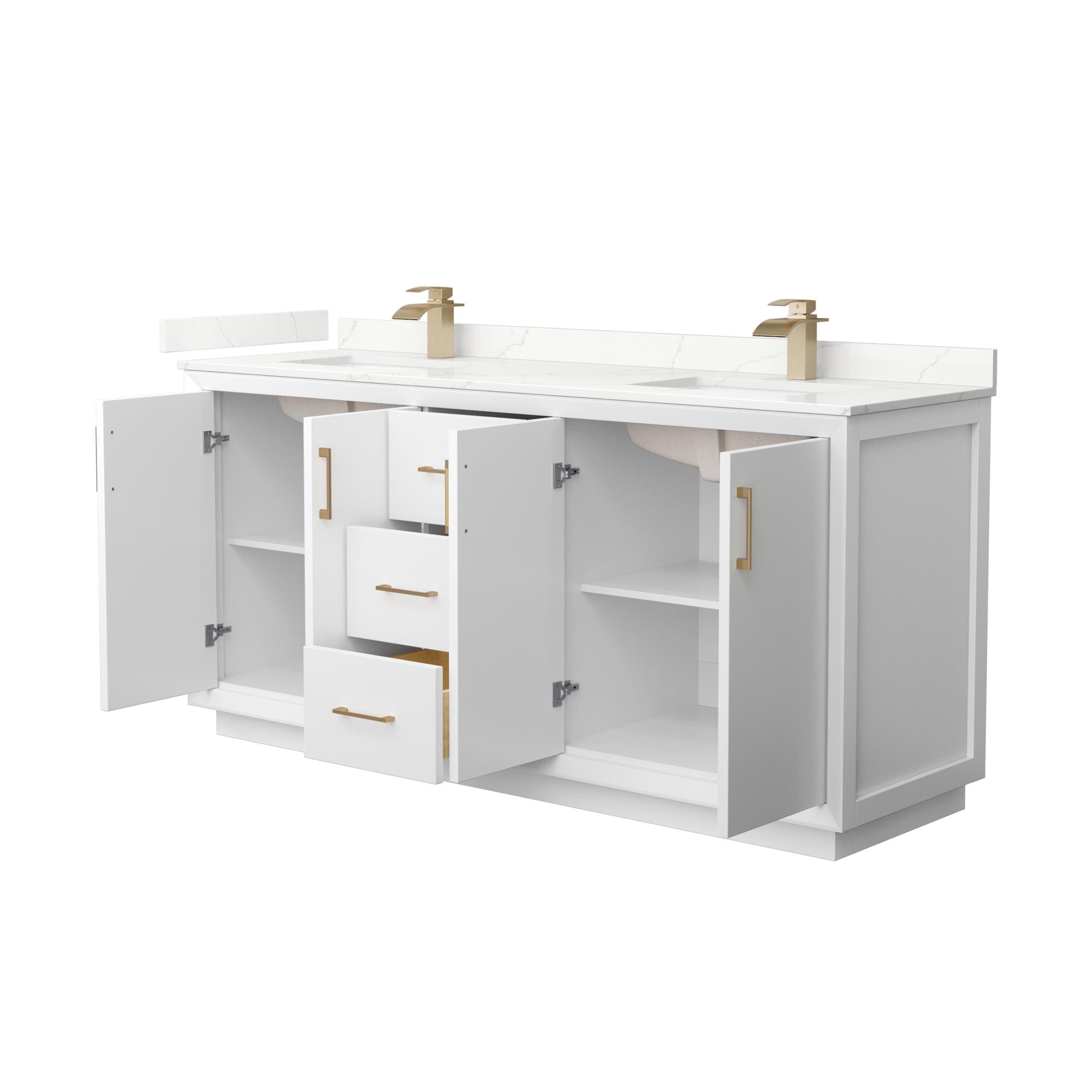 Wyndham Collection WCF414172DWZGTUNSMXX Bath-Vanity-Combo - View #2