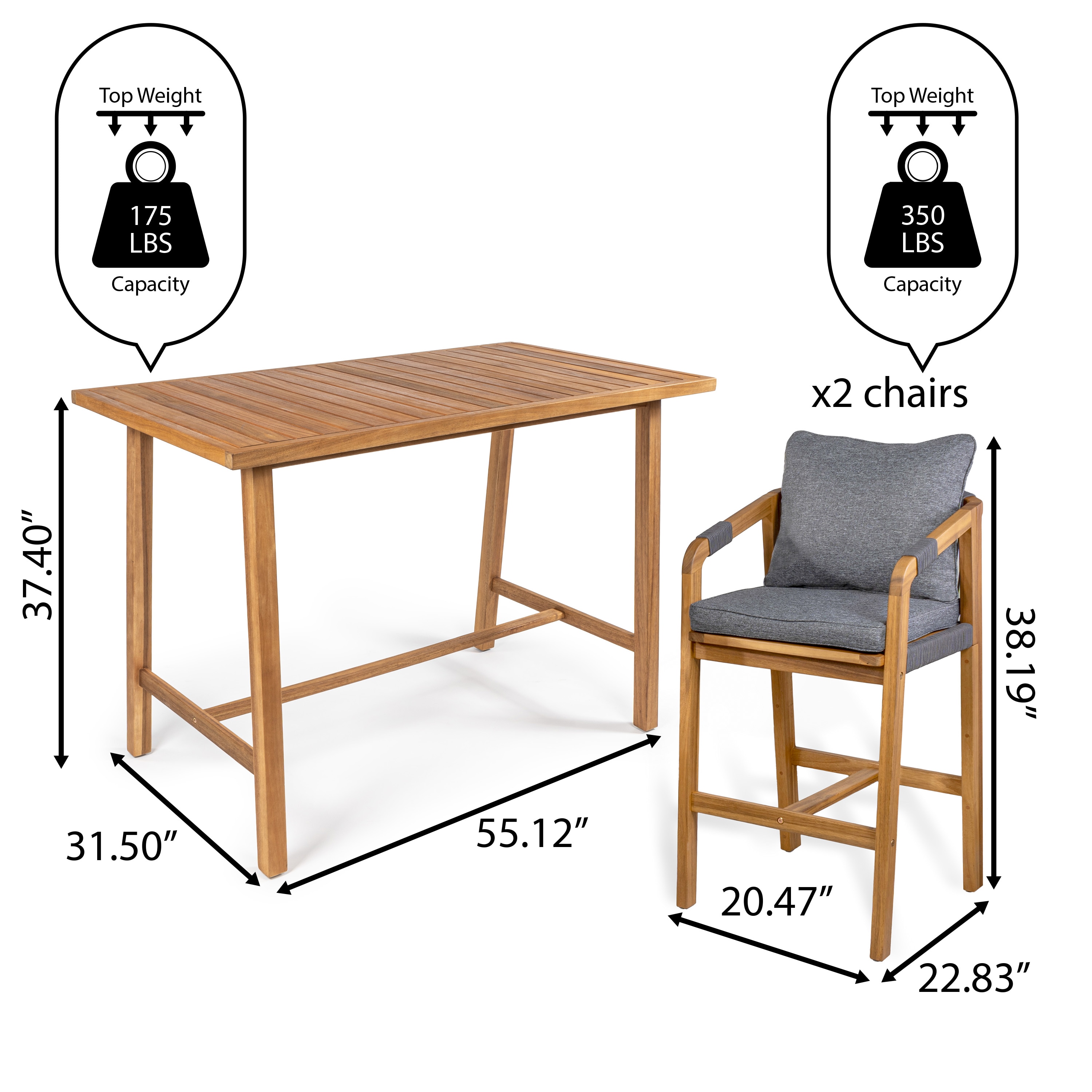 JONATHAN  Y DNG2000B-3SET Patio-Bars - View #8