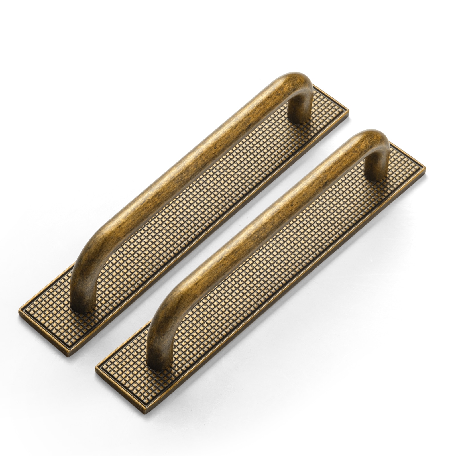 Miaokesen 2218GT-G017-128-2 5-1/16-in , 128mm Center to Center Antique Brass Cylindrical Handle Drawer Pull 2 -Pack