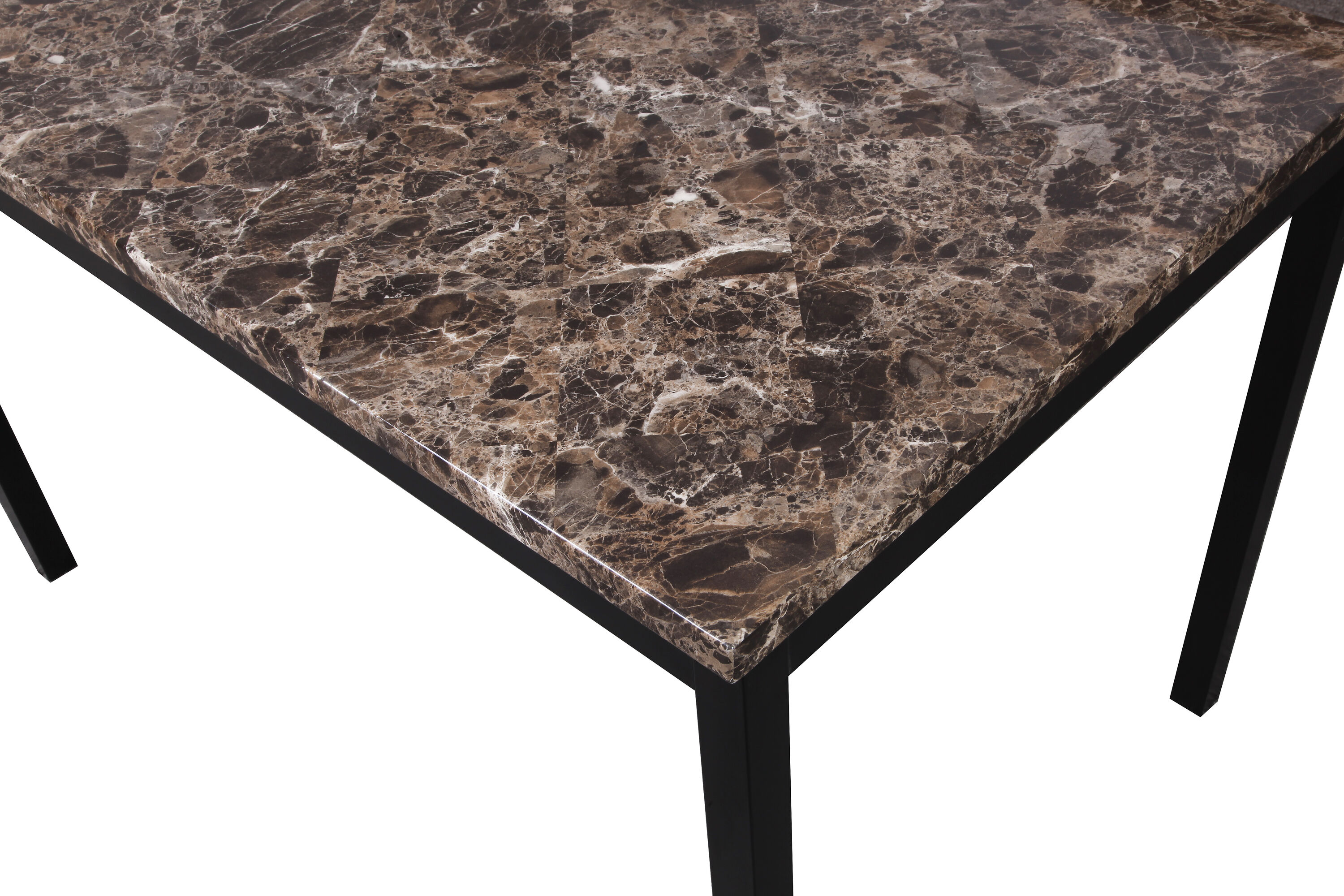 Roundhill Furniture T007BK-C007GY Dining-Sets - View #4