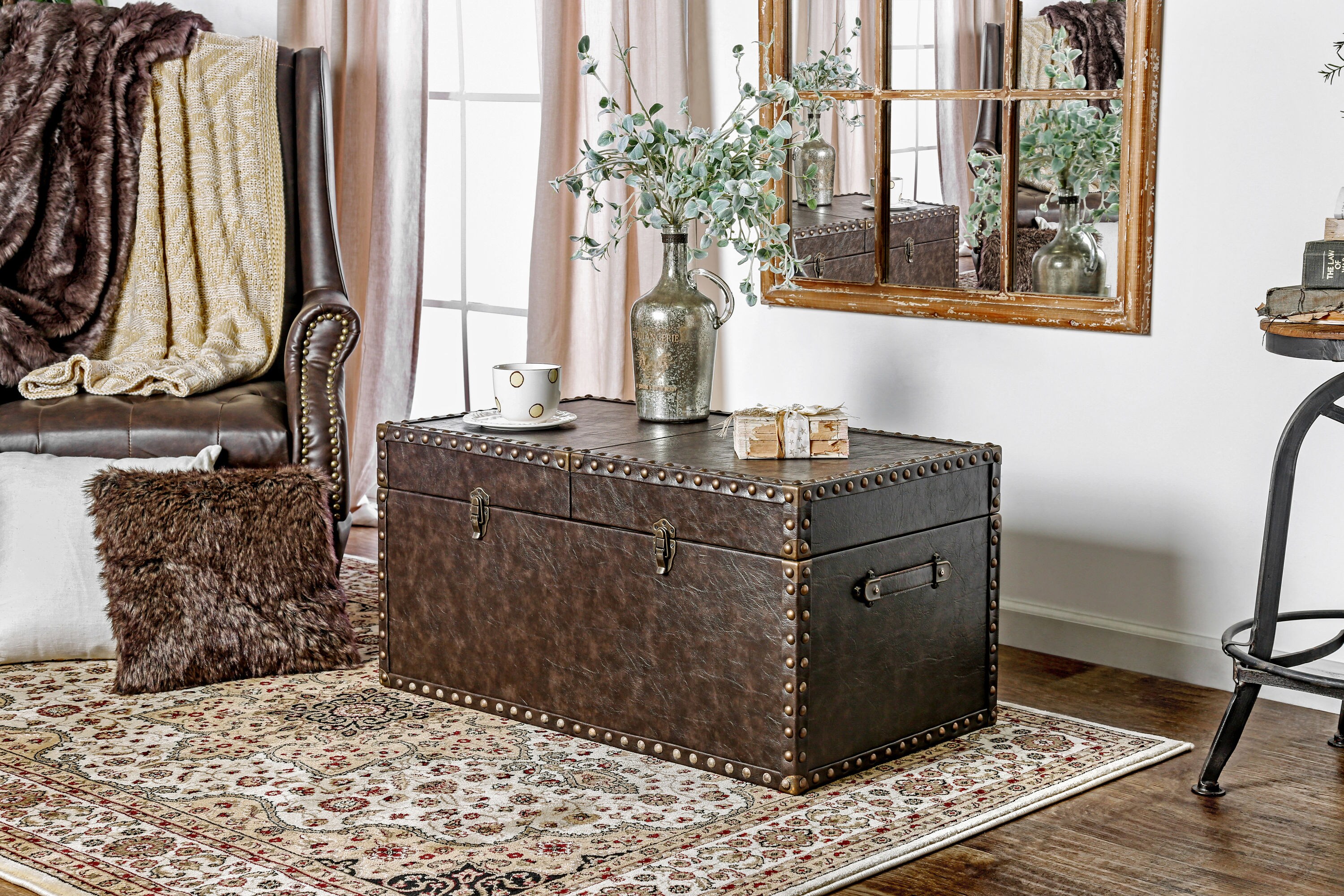 Nailhead Trunk Coffee Table