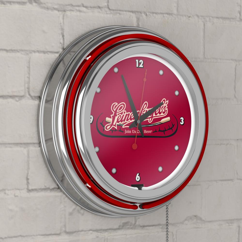 Trademark Gameroom Leinenkugel's Officially Licensed Chrome Wall Clock ...