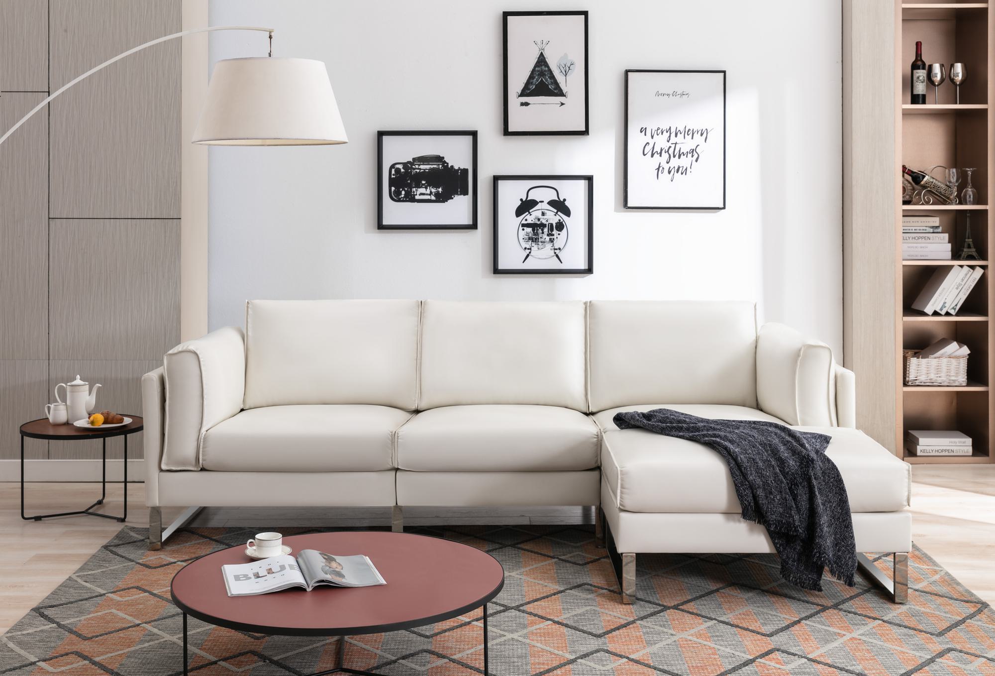 FARATI 73-WHITE 104-in Modern White Sleeper