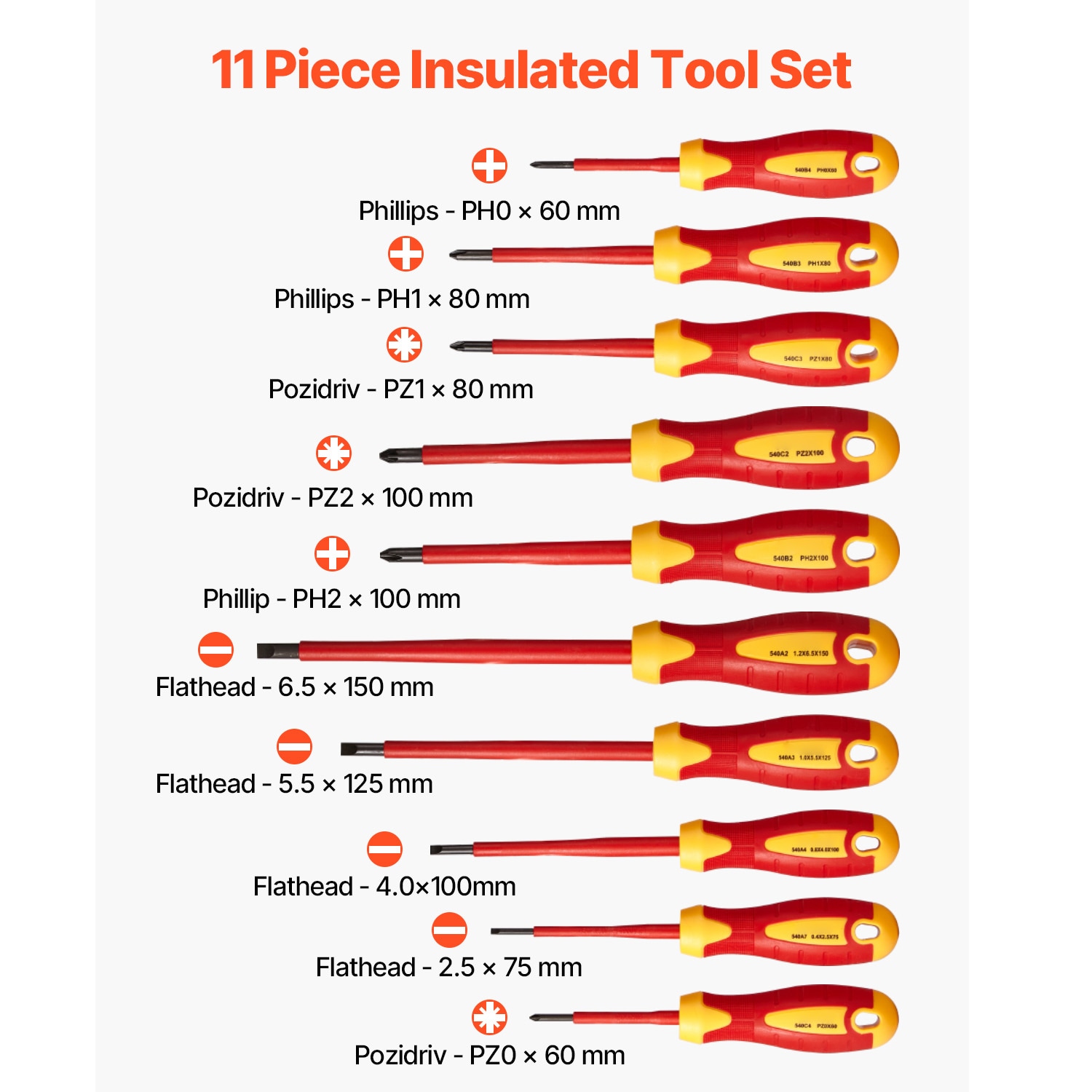 VEVOR SCJYGJTZ11PC06637V0 Screwdrivers-Individual - View #2
