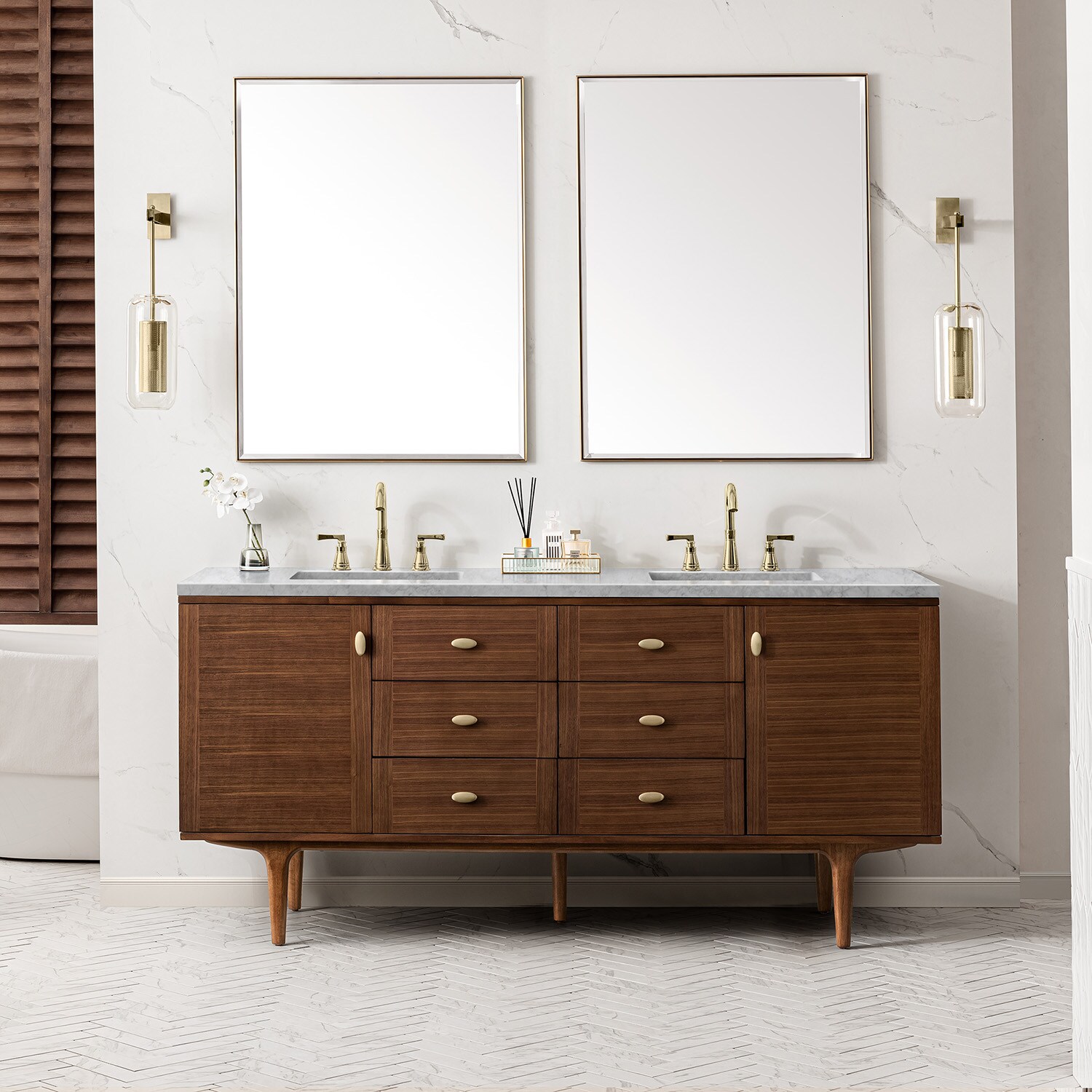 James Martin Vanities 670-V72-WLT-3CAR Bath-Vanity-Combo - View #3