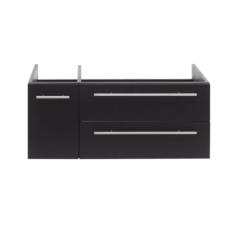Fresca FCB6136ES-UNS-L Lucera 36-in Espresso Floating Bathroom Vanity Base Cabinet without Top