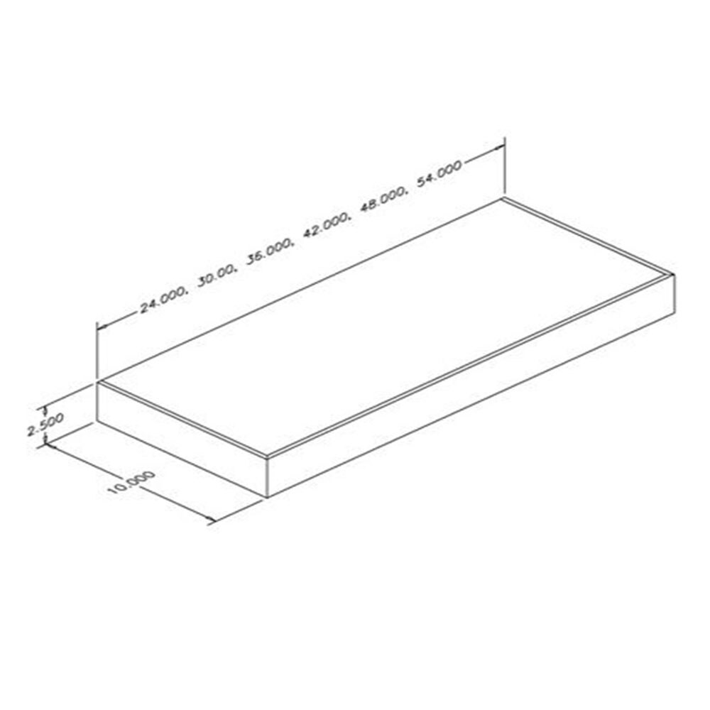 36 Stainless Steel Floating Shelf Omega National FS0136STUF1