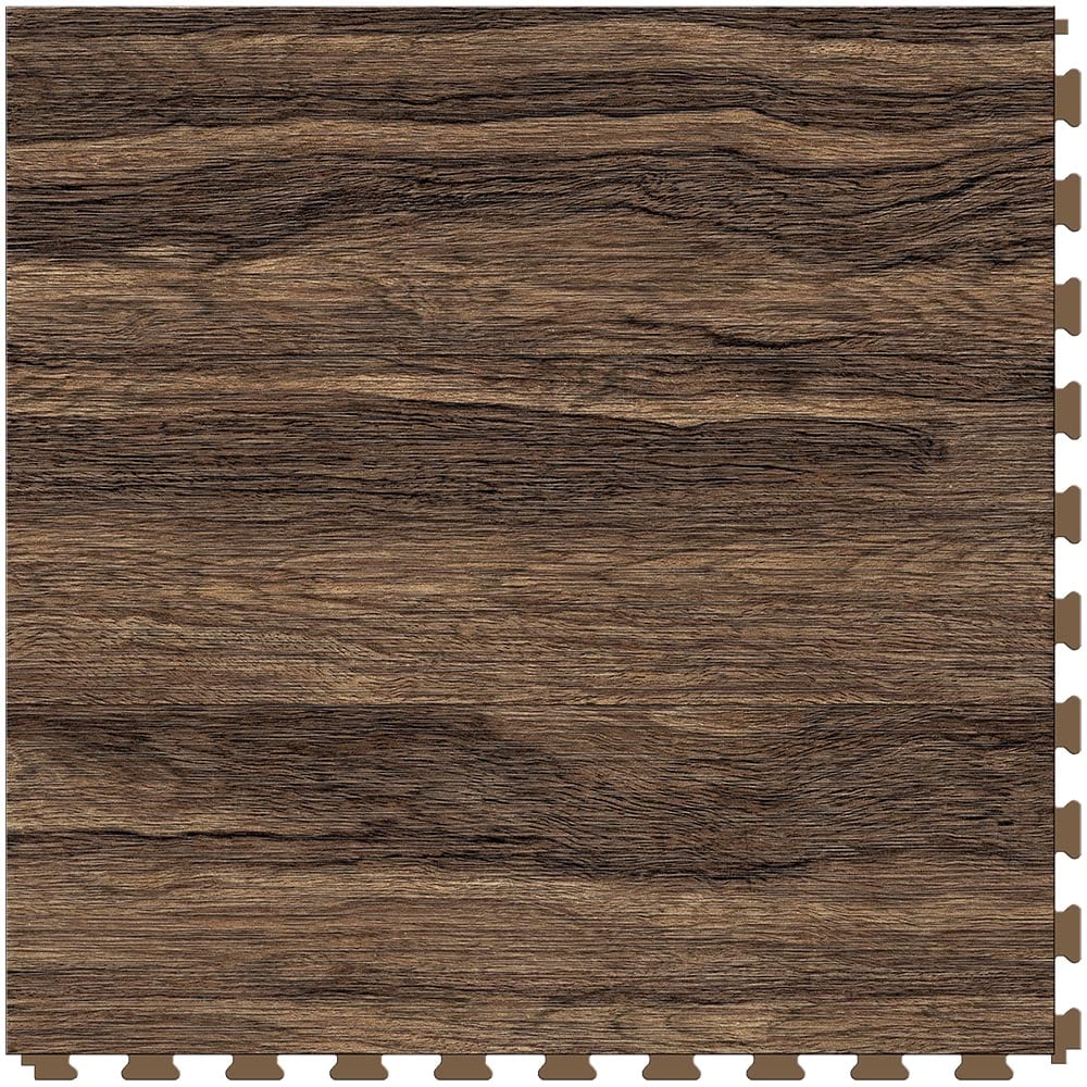 Perfection Floor Tile Tiger Wood/Satin Brown Wood Look 0.05-mil x 20-in ...