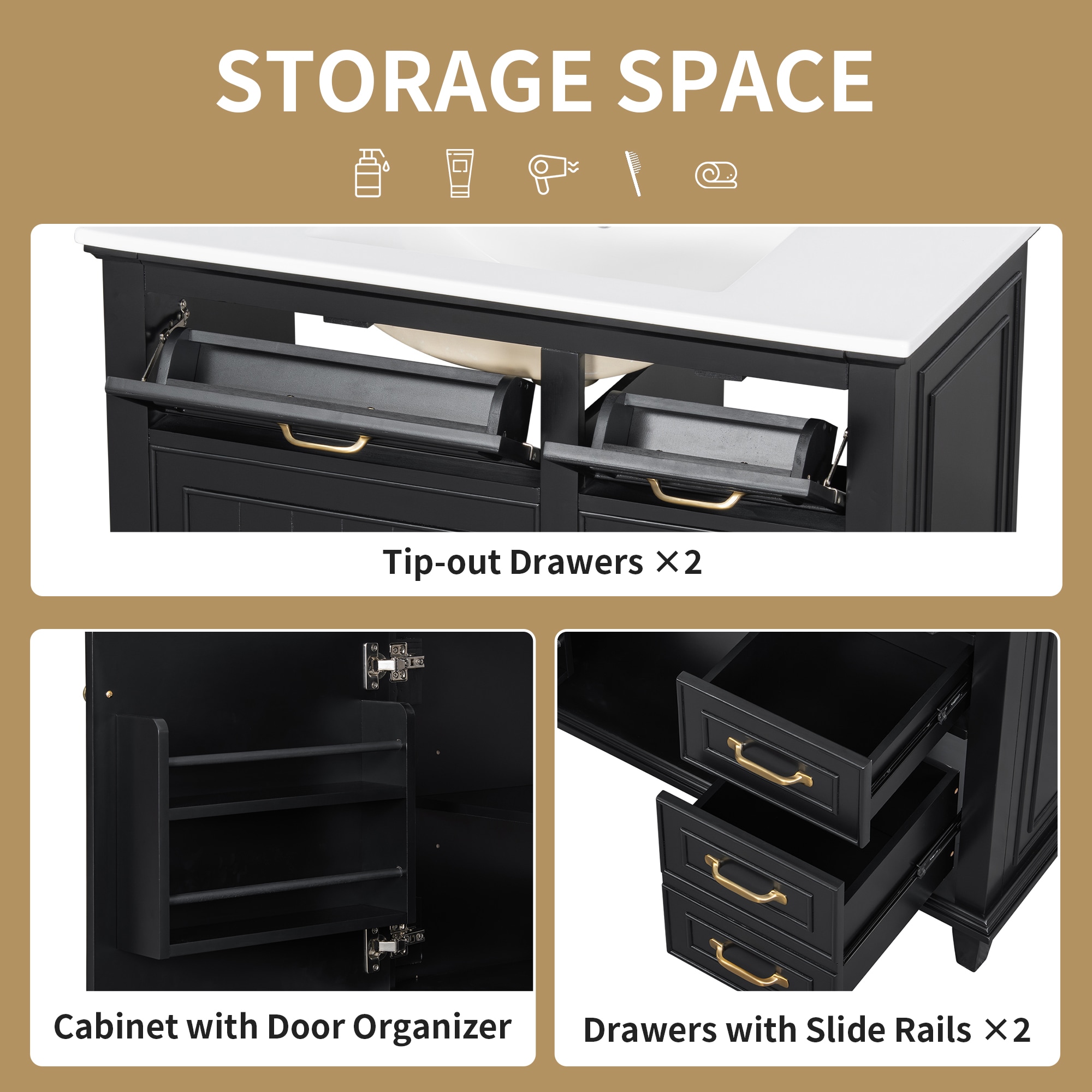 ModernLuxe L3P-N725P336554B Bath-Vanity-Combo - View #7