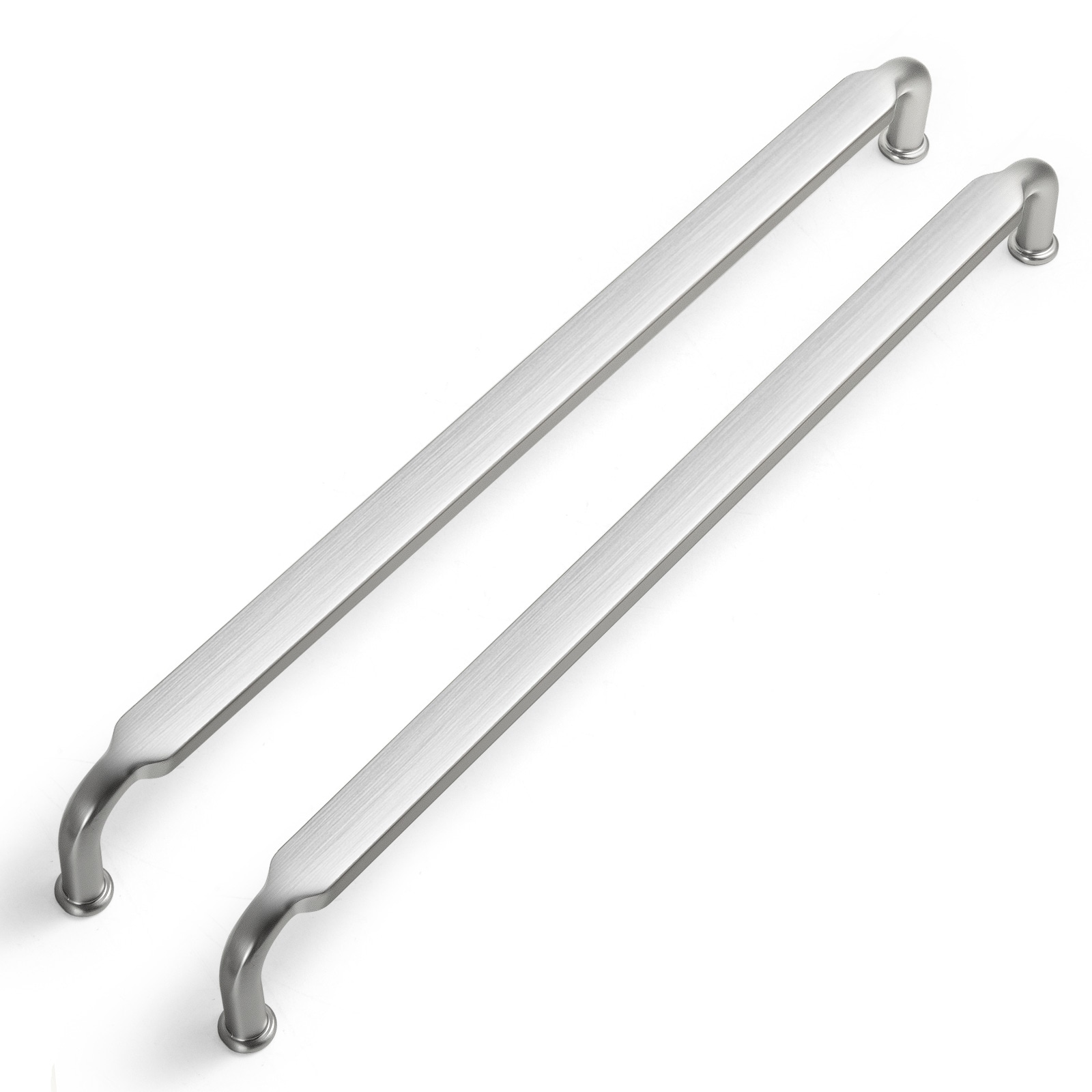 Miaokesen 2202NL-256 10-1/16-in , 256mm Center to Center Brushed Nickel Novelty Handle 6 -Pack