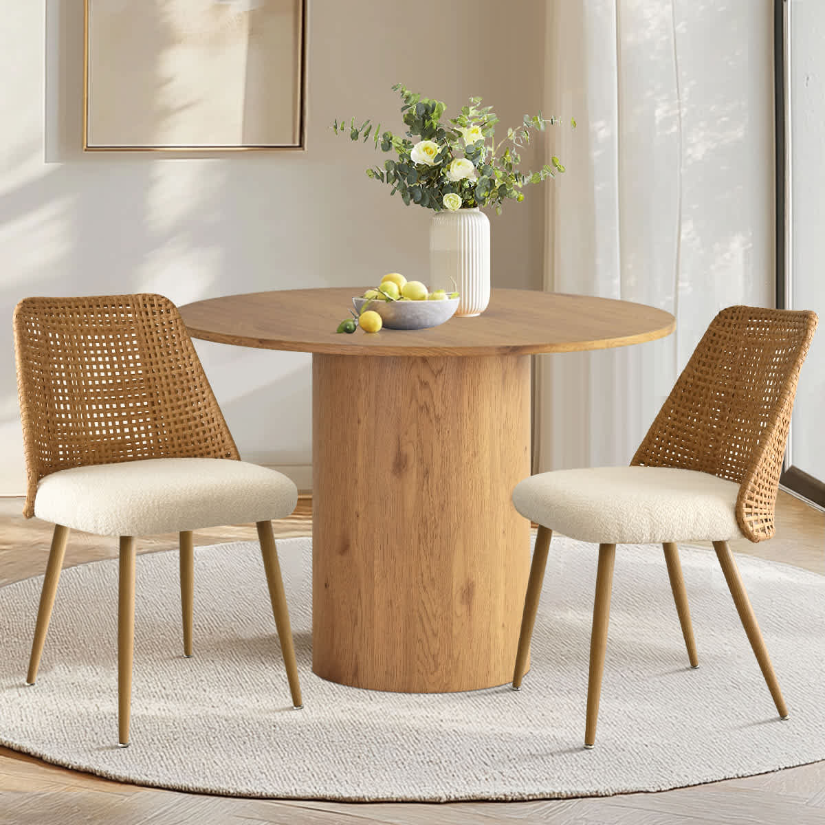 Maison Boucle MILAN-CHAIR-OAK-WH Dining-Chairs - View #2