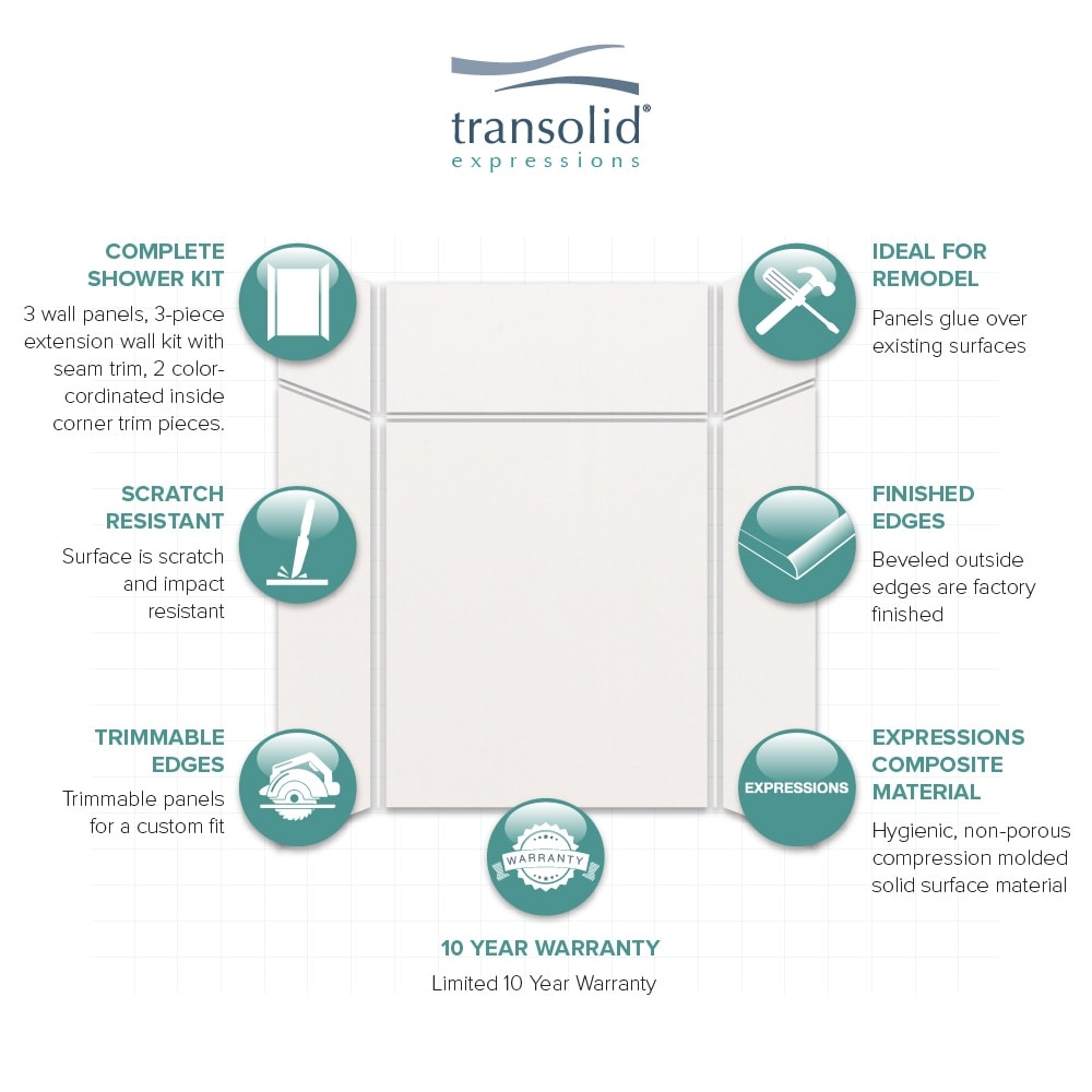 Transolid EWKX604896-31 Shower-Wall-Surrounds - View #5