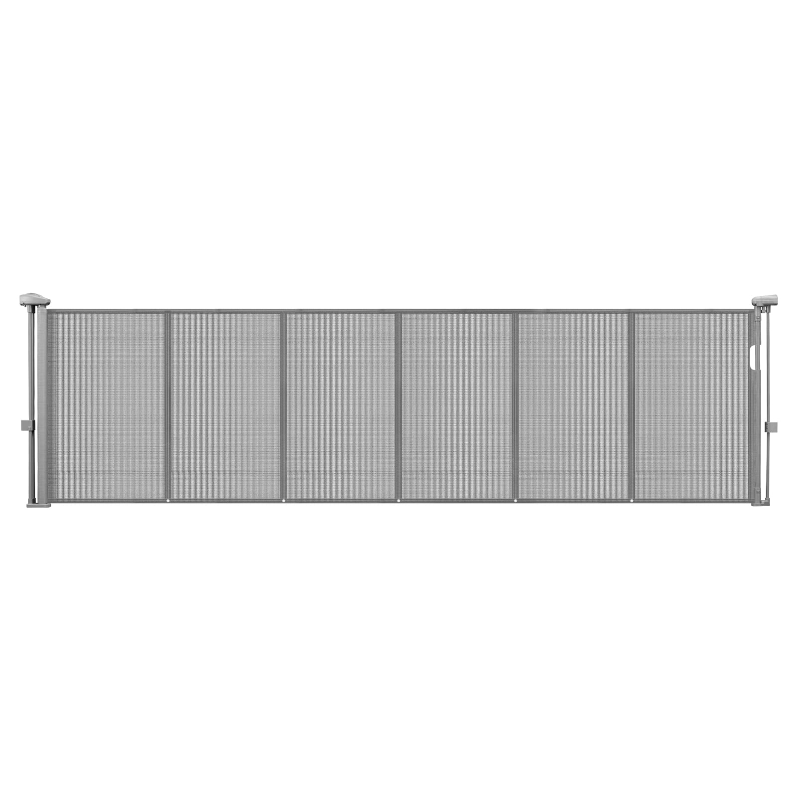 VEVOR Retractable Baby Gate  34 inch Tall  Extends up to 110 inch Wide  Retractable Gate for Kids or Pets  Mesh Material  Easy to Install for Indoor Stairs  Doorways  Hallways  Playrooms  Gray