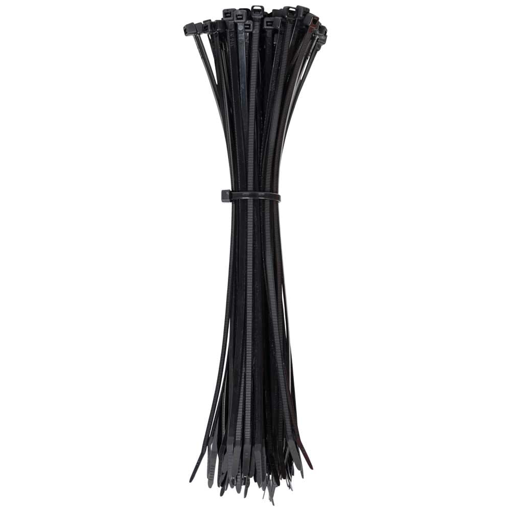Klein Tools 450210 Cable Ties, Zip Ties, 50-Pound Tensile Strength, 11.5-Inch, Black