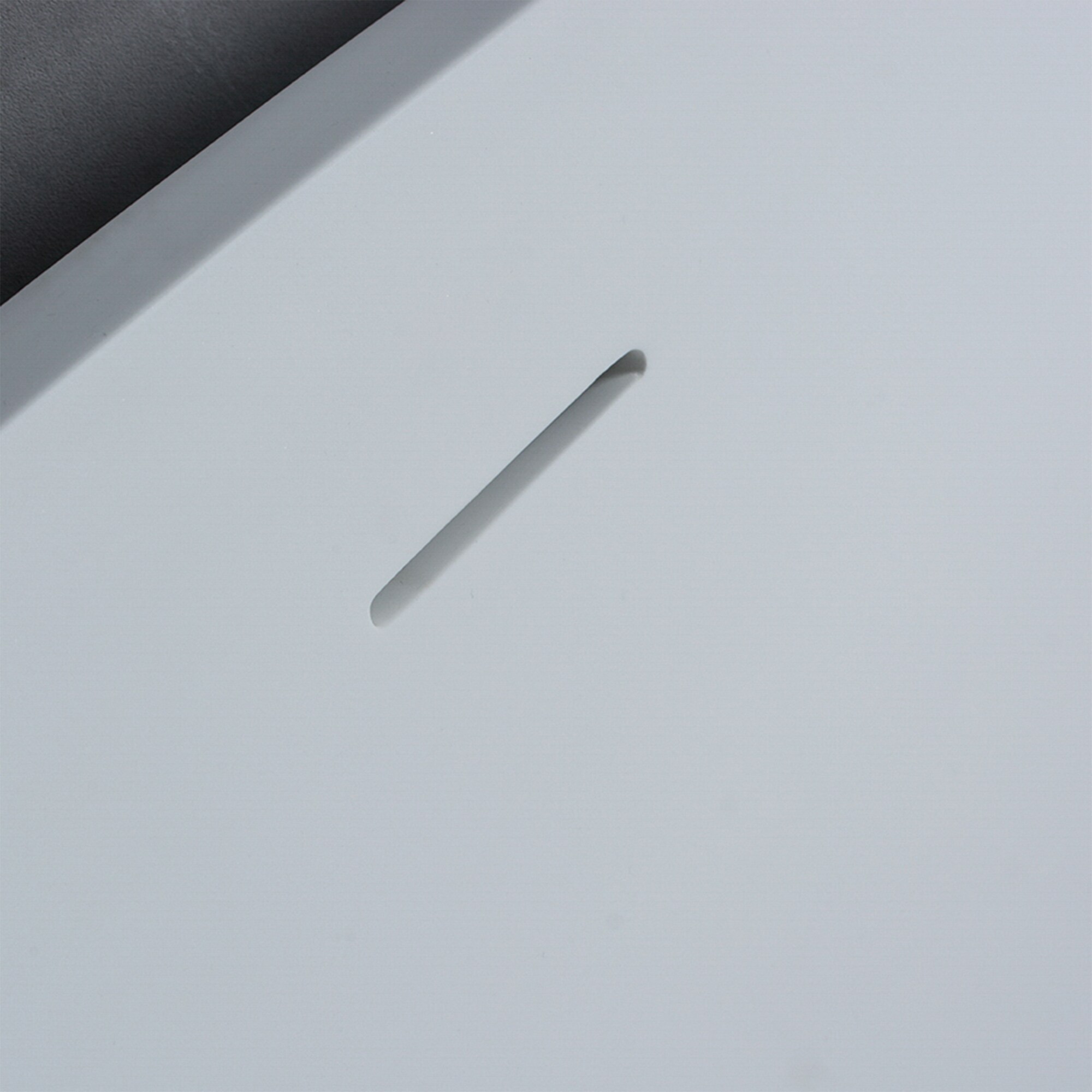 59'' White Matte Solid Surface Freestanding Bathtub