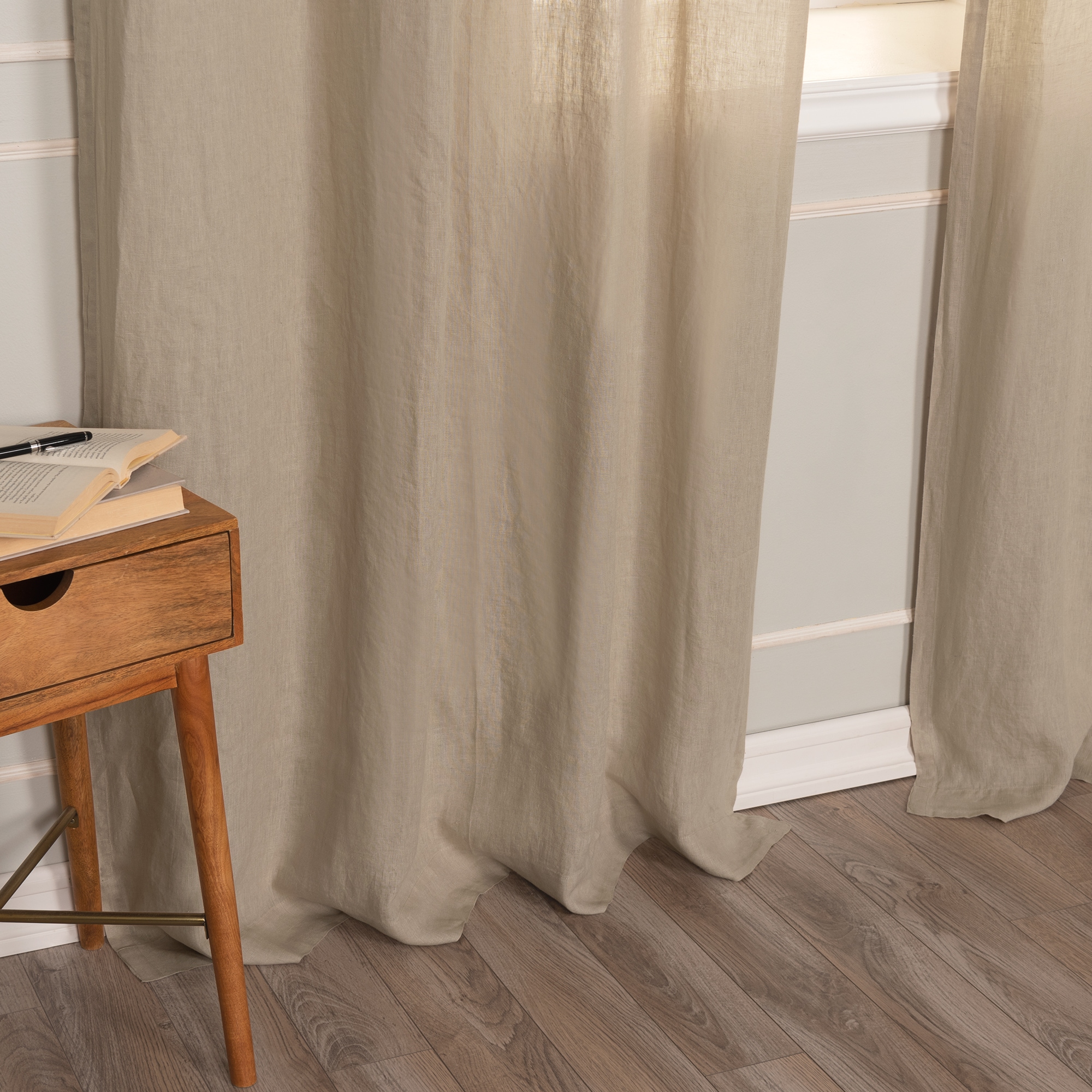Best Home Fashion EF-07-SIL-84-NAT curtains - View #6