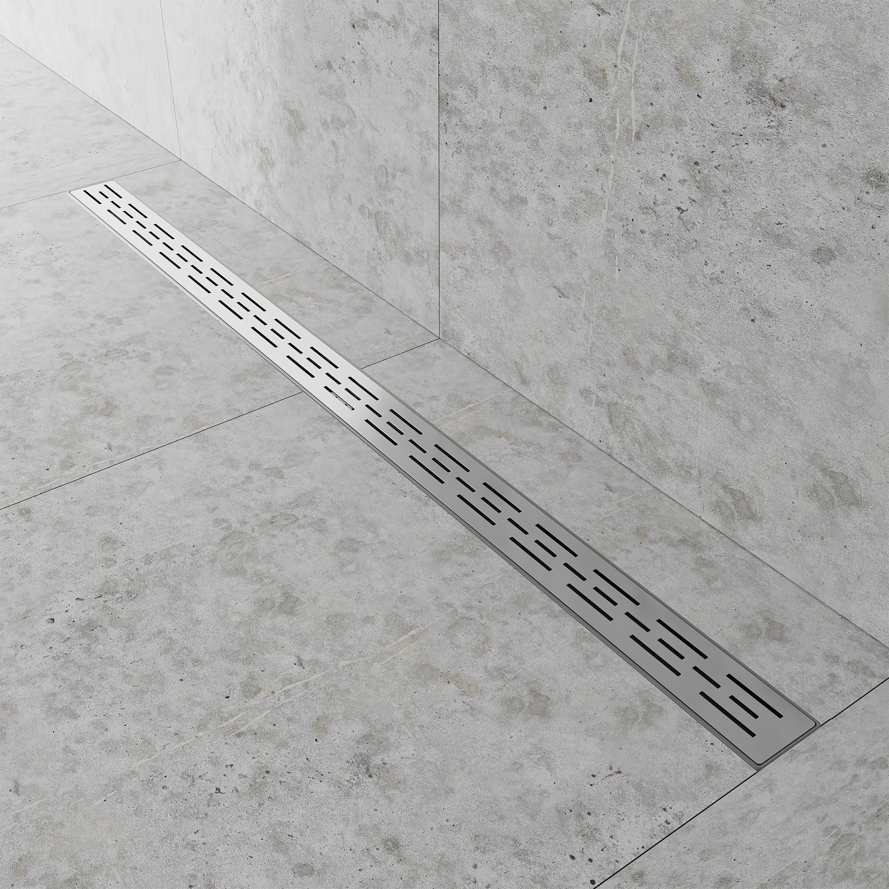 HYDROWARE 48in x 2.8in Stainless Steel Linear Shower Drain in the