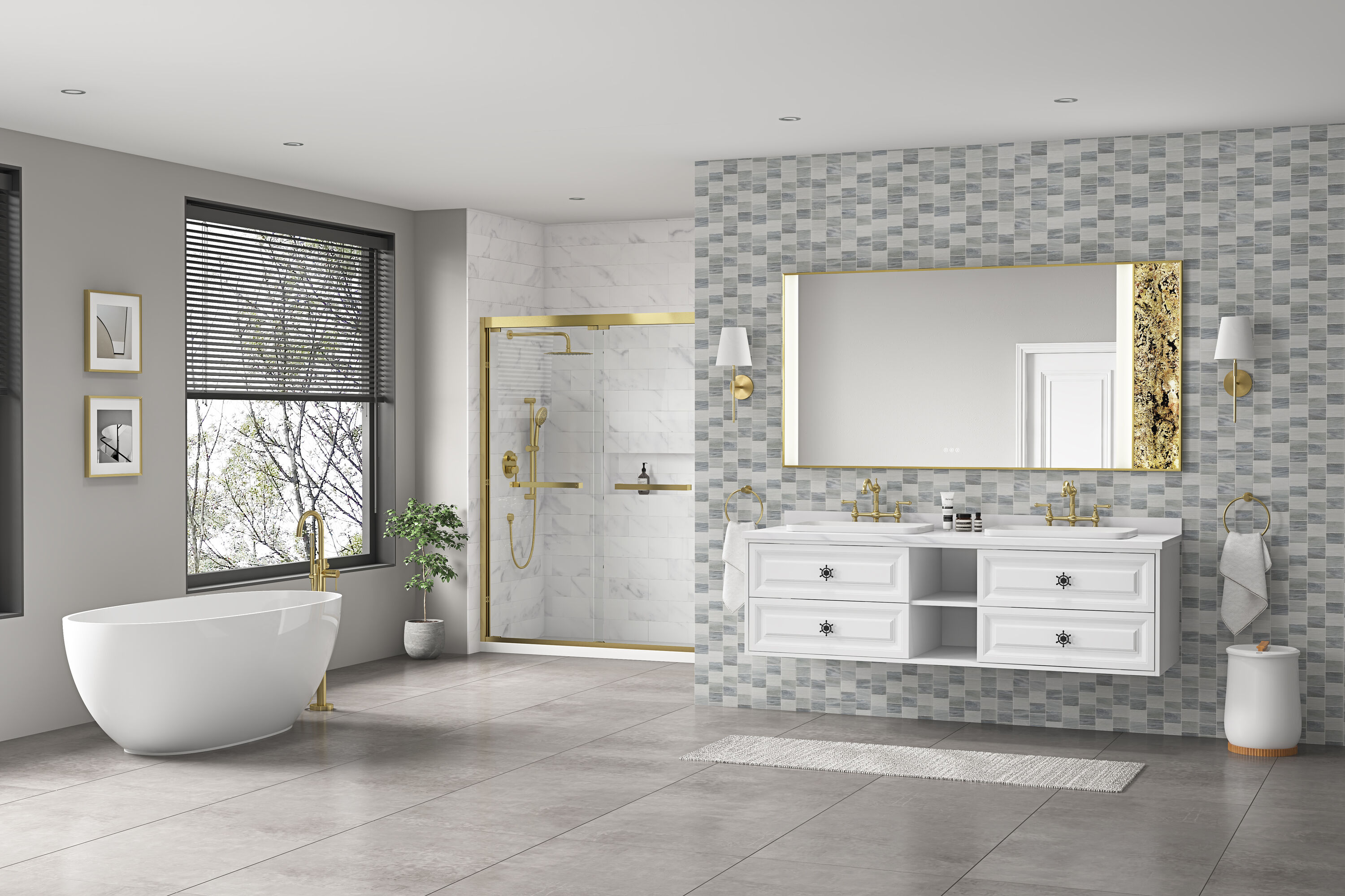 Vacolite KP37236-BG-TK Framed-Bath-Mirrors - View #5