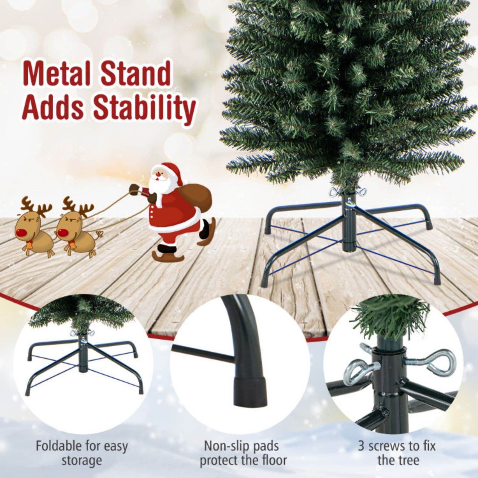 WELLFOR CM-HPY-23607 Artificial-Christmas-Trees - View #5