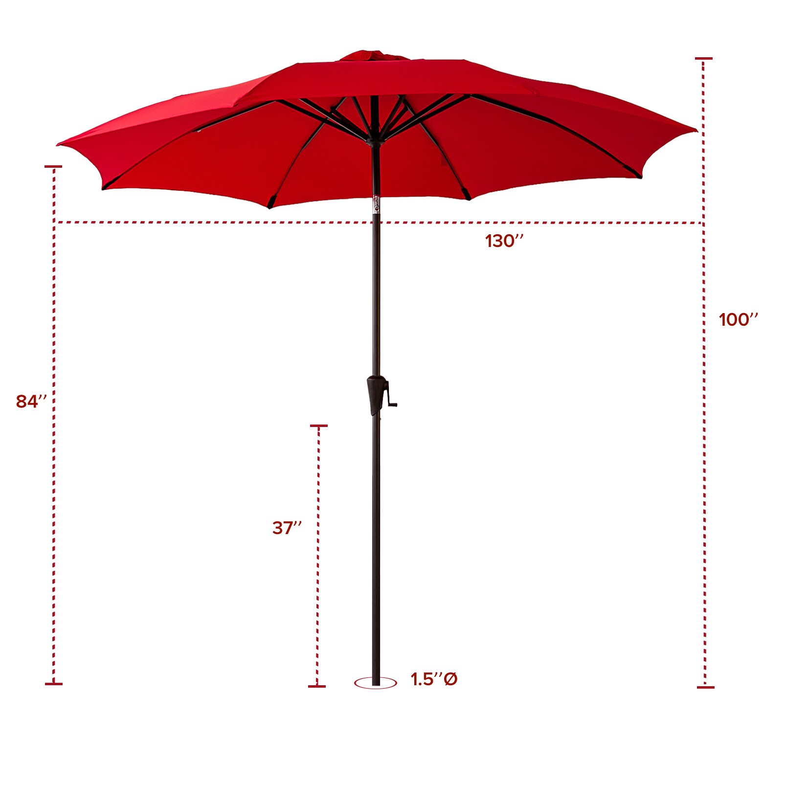 FLAME&SHADE FS11RED Umbrellas-2 - View #6
