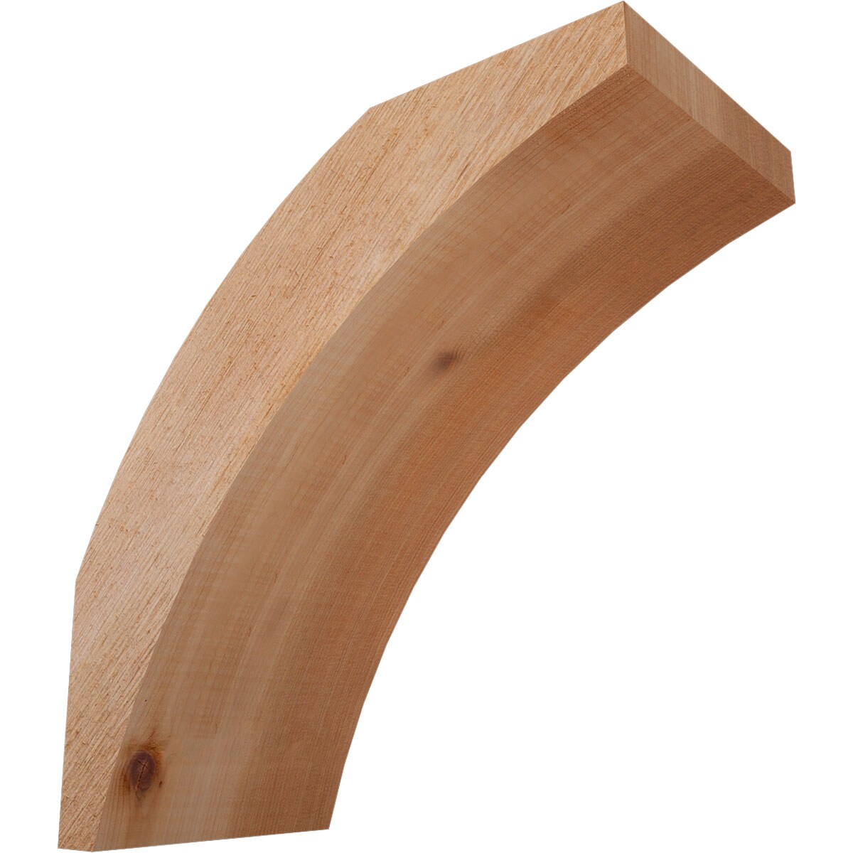 Ekena Millwork BRC06X12X12THR00RWR 6-in x 12-in x 12-in Western Red Cedar Wood Thorton Rough Sawn Knee Brace