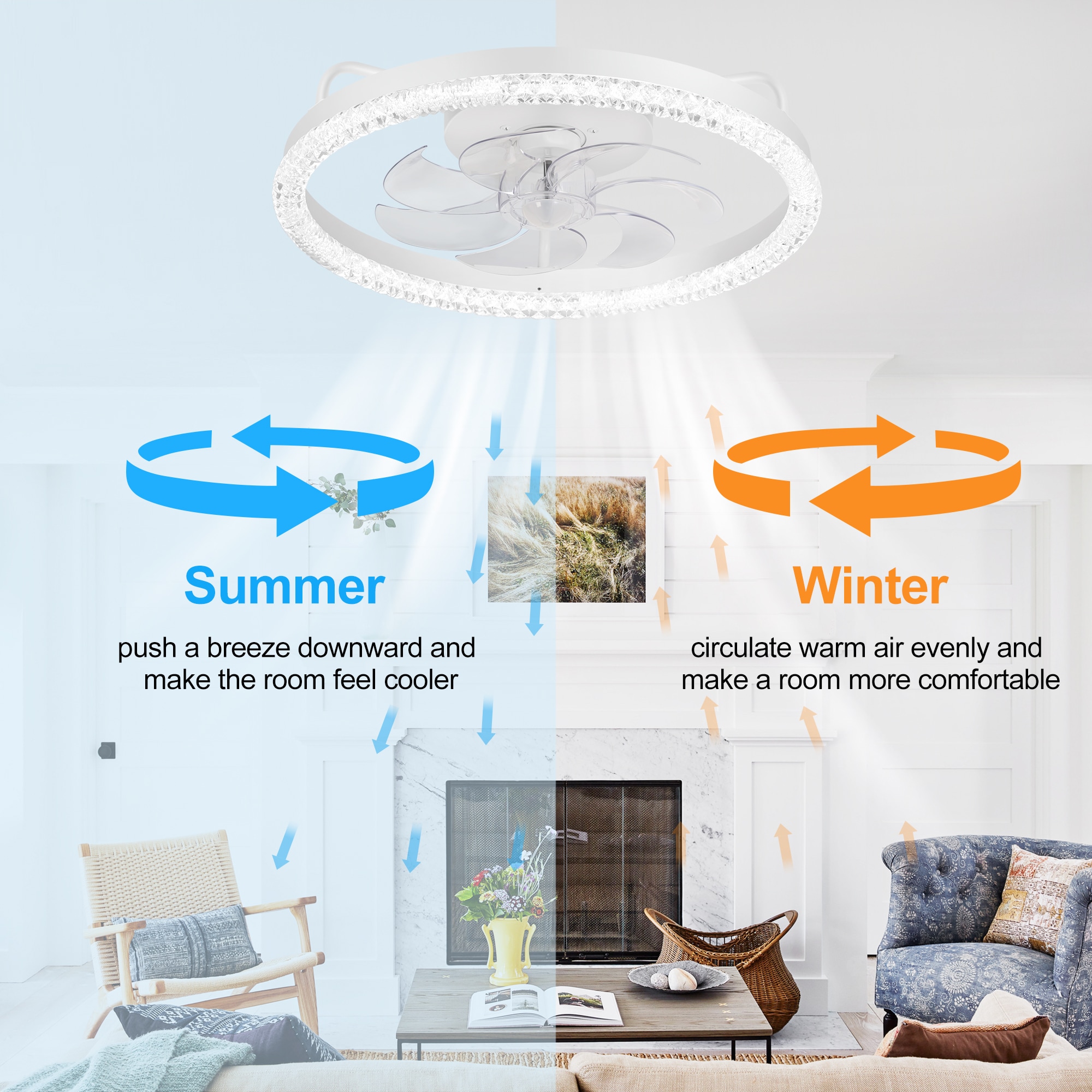 Breezary 33046-WH Ceiling-Fans - View #8