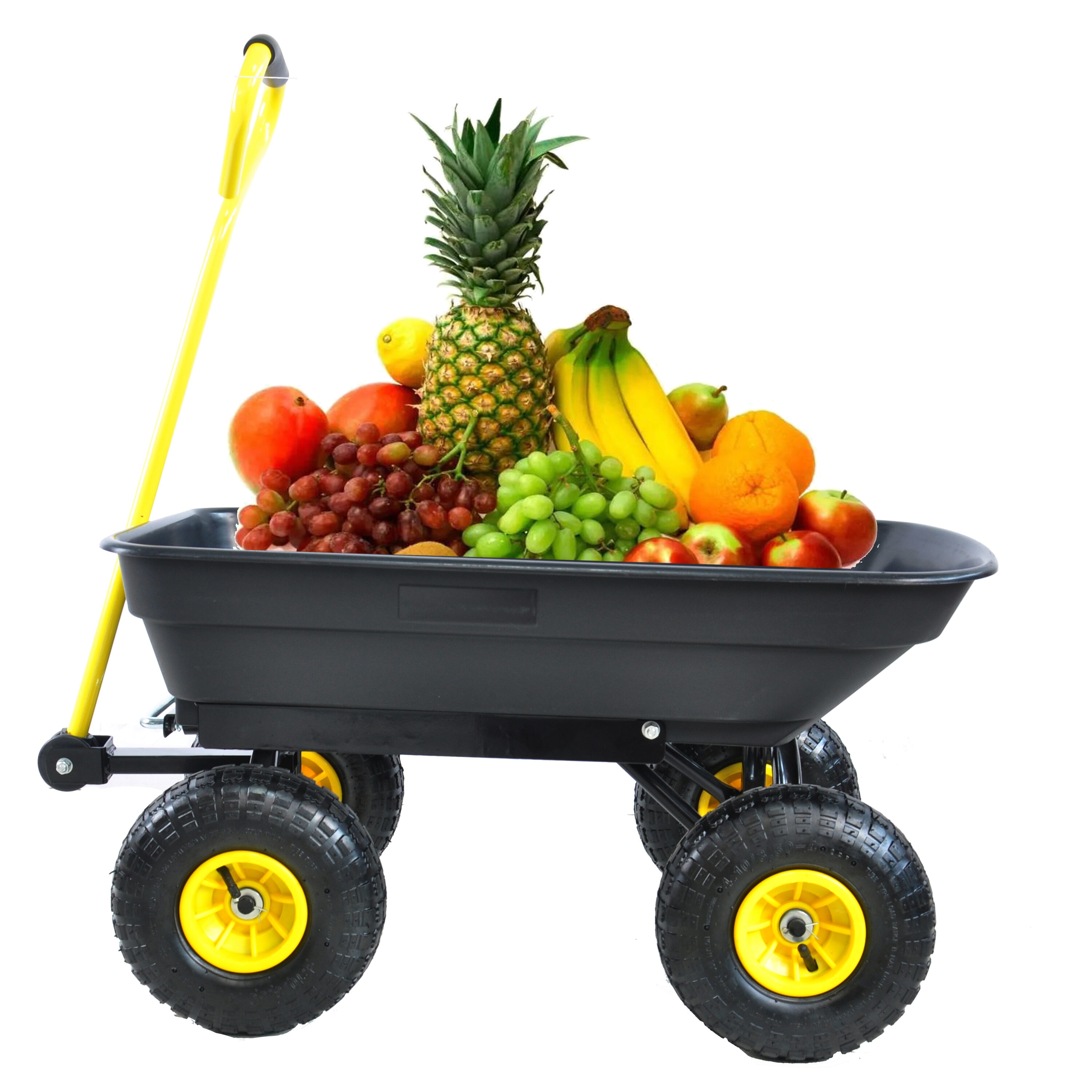 AHIOU HOME ZAAHG-58303C Carolyn 1.94-cu ft Steel Folding Yard Cart