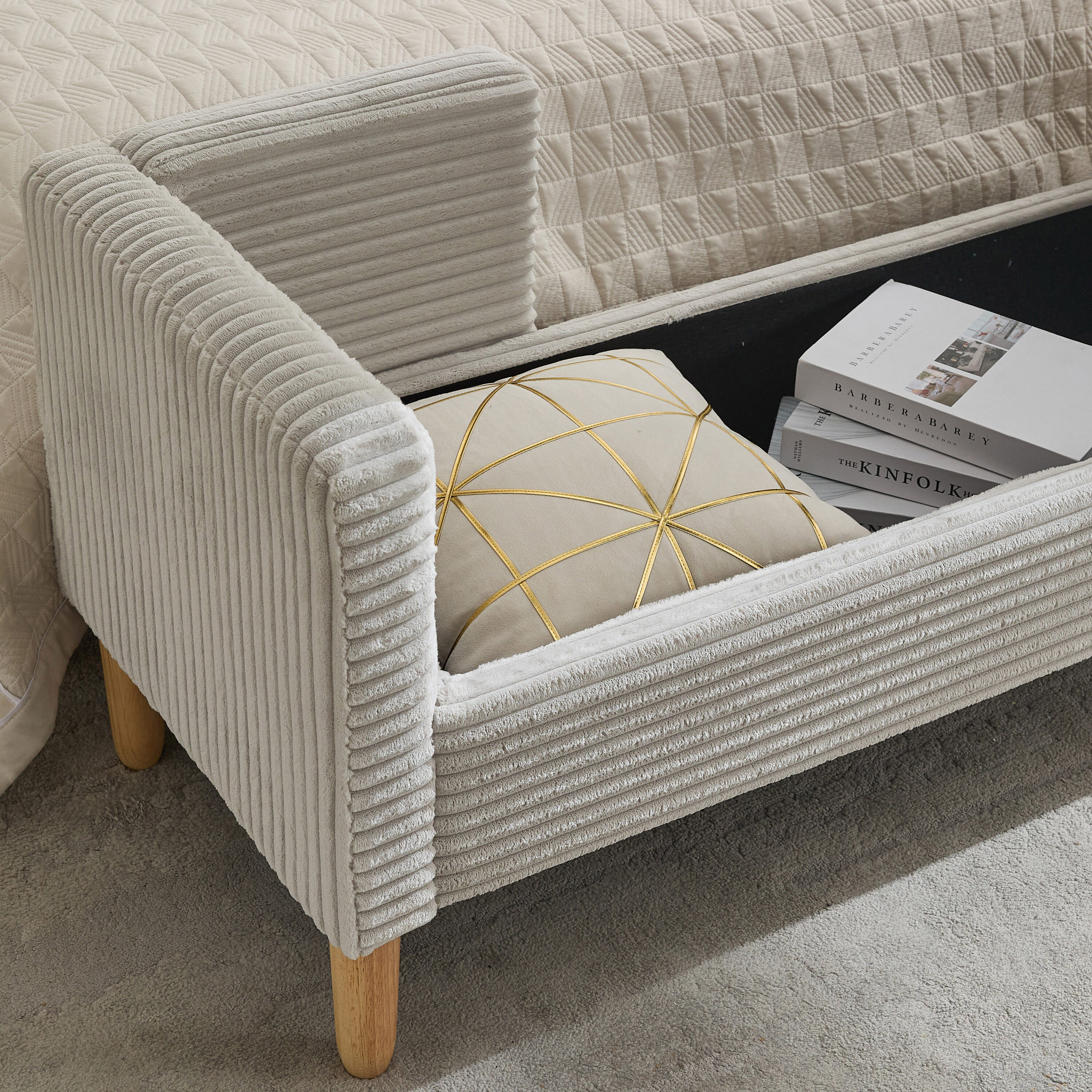 Hrinhom HC-S4112-LIGHT GRAY bench - View #10