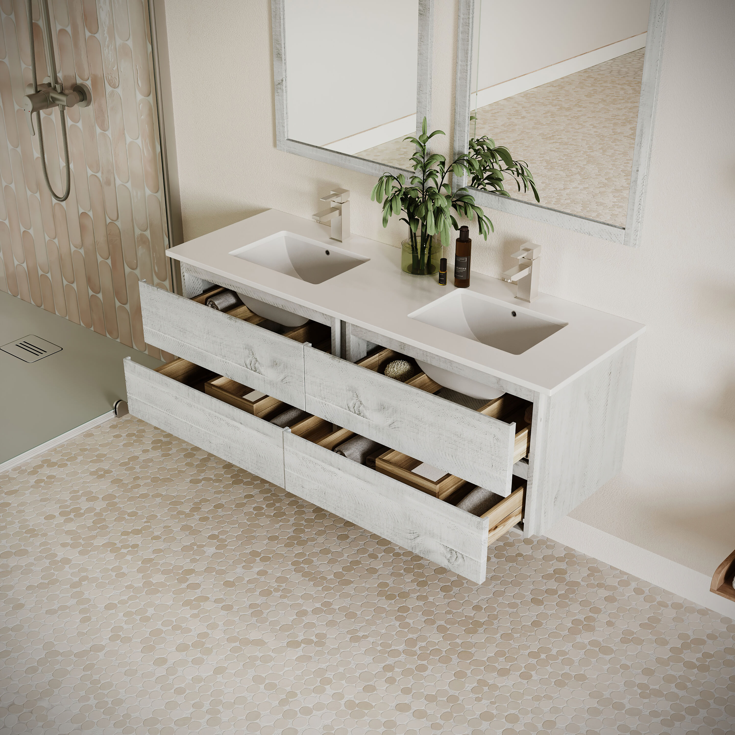 Fresca FCB31-3030RWH-CWH-U Bath-Vanity-Combo - View #3