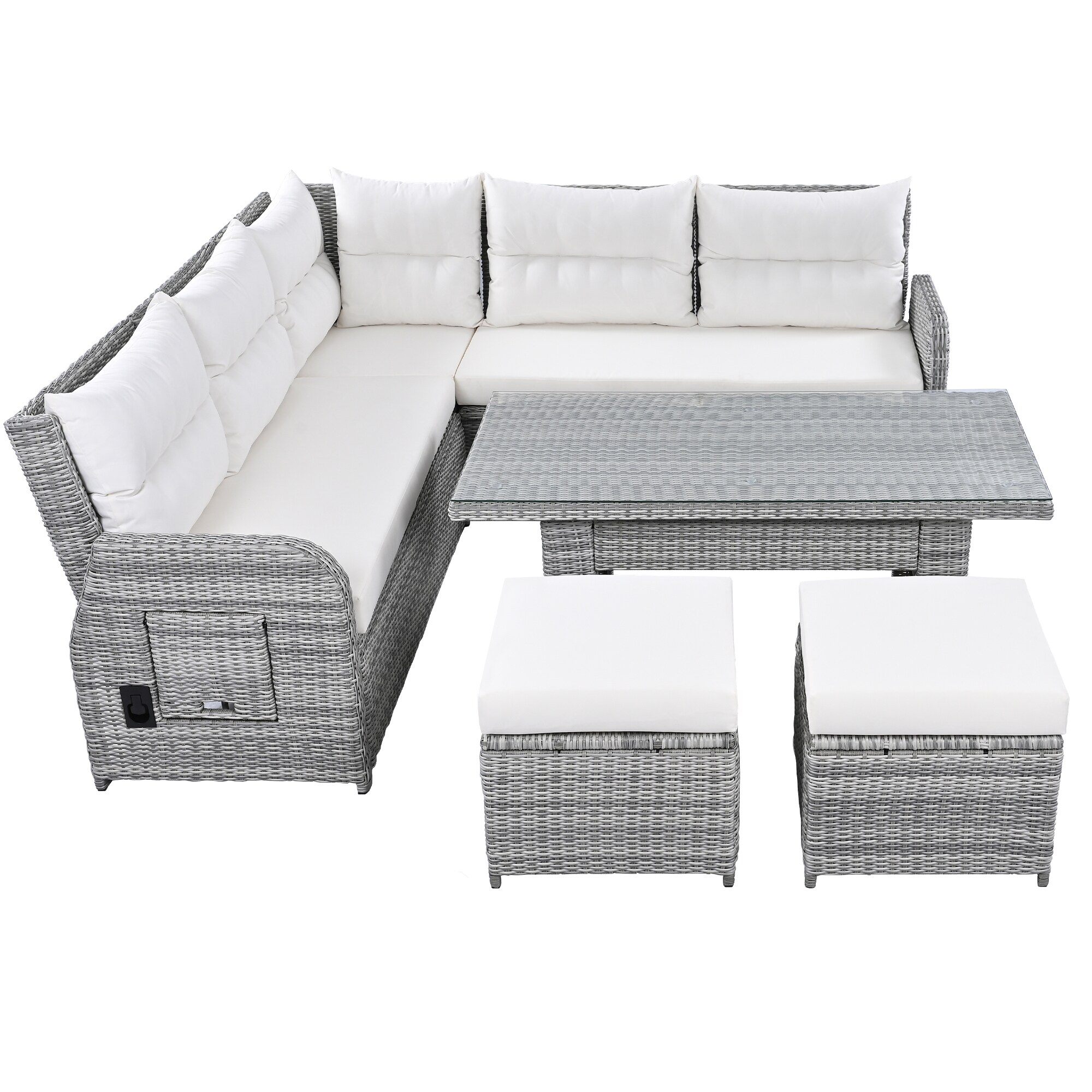 SINOFURN SYA690009GY Patio-Sofas-Daybeds - View #5