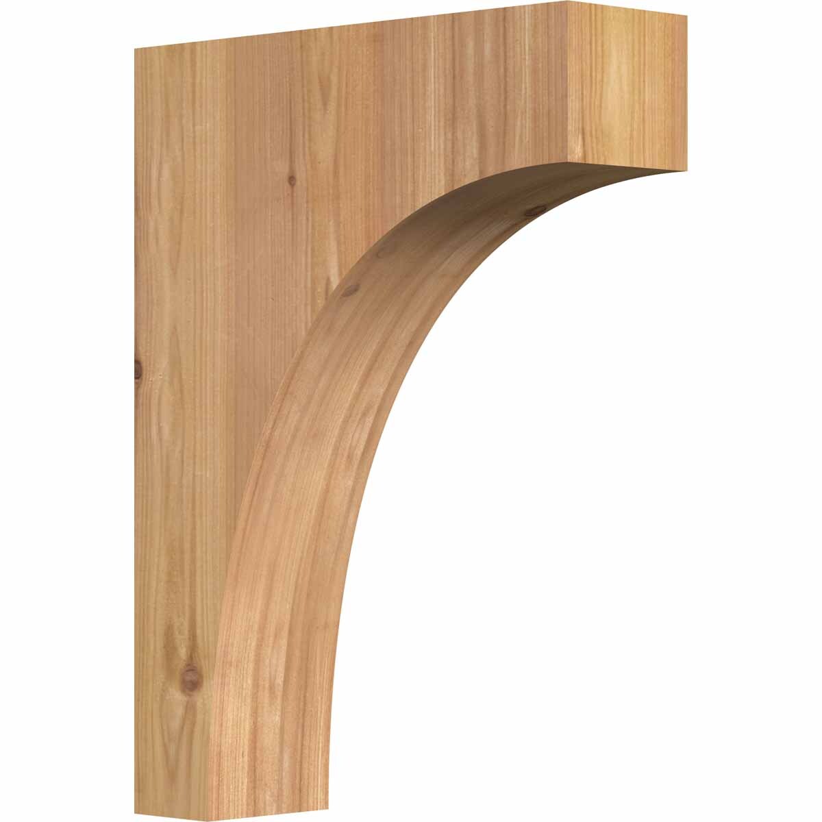 Ekena Millwork COR04X12X16HUN00SWR 3.5-in x 12-in x 16-in Huntington Unfinished Western Red Cedar Wood Paintable/Stainable Corbel