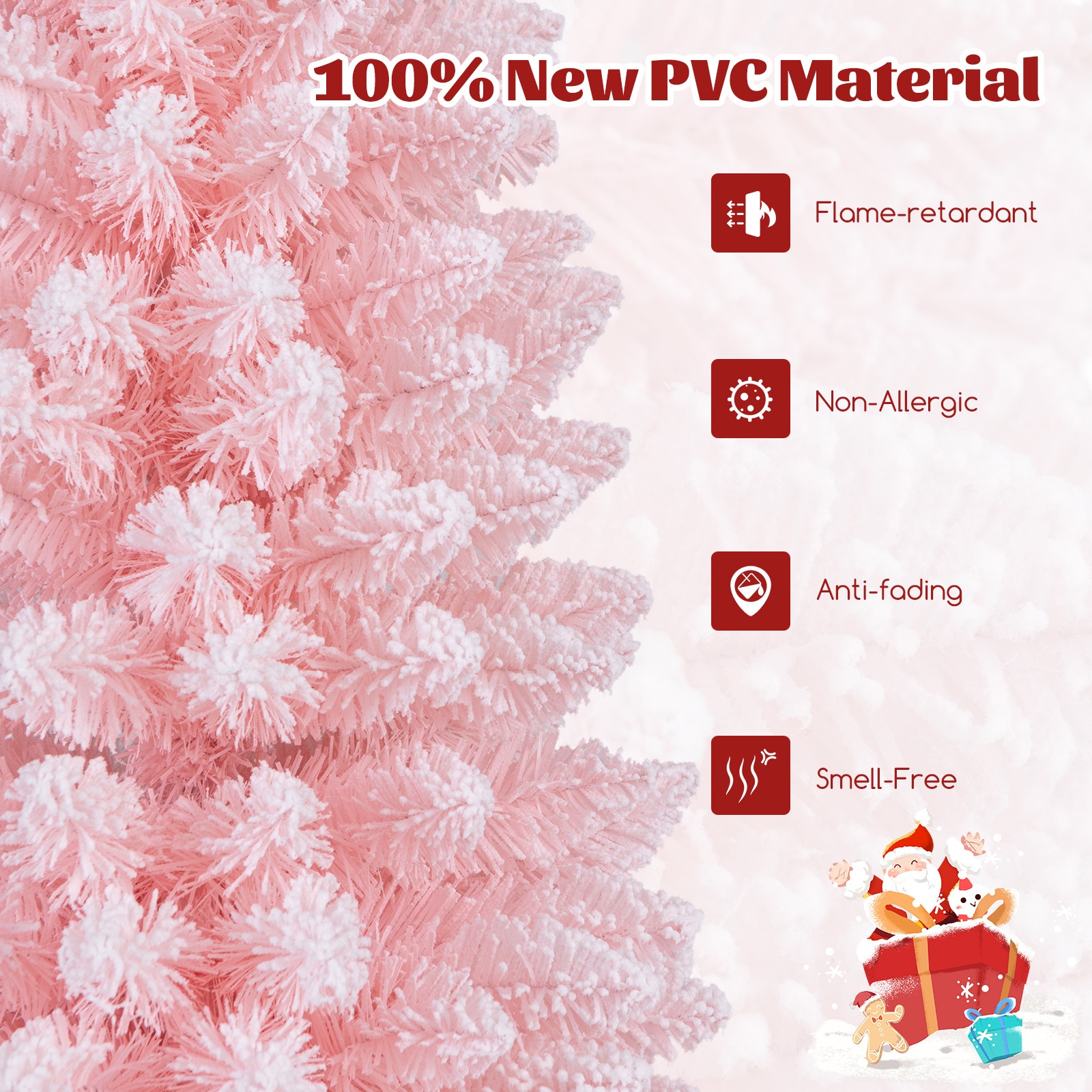 WELLFOR HYG24018US Artificial-Christmas-Trees - View #2