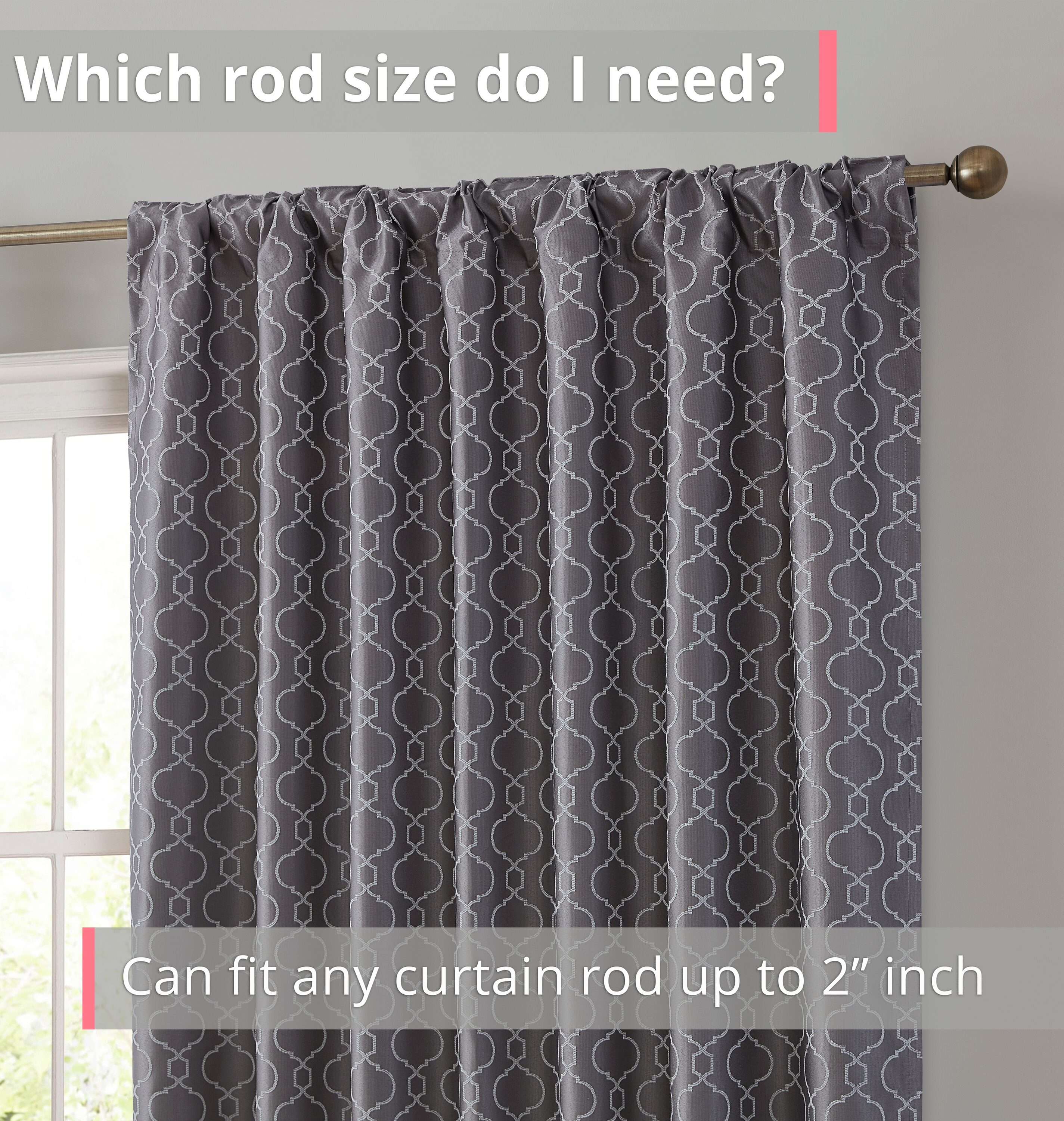 HLC.me FRKLNBLKT-GRY63 curtains - View #3