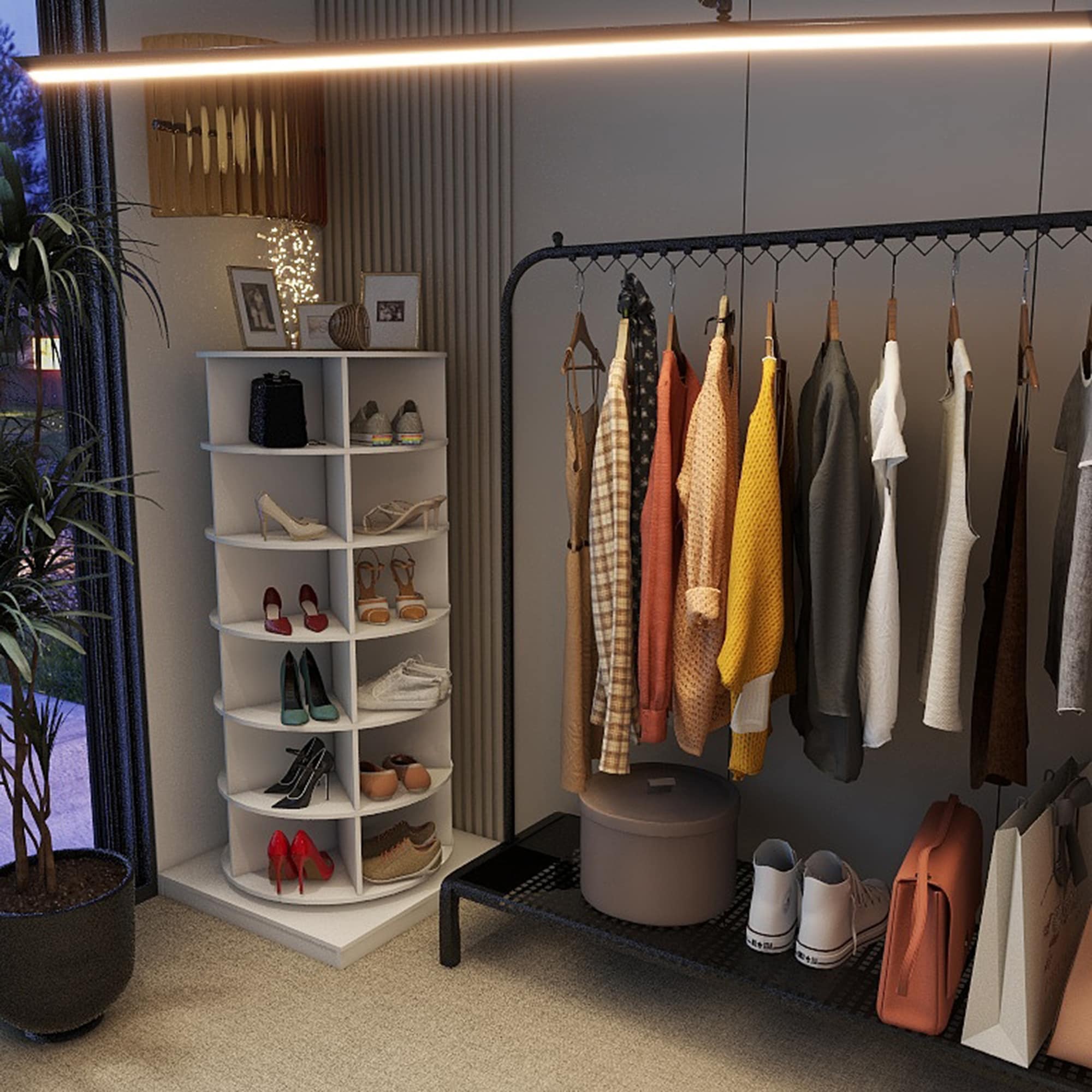 SINOFURN SYC080005WT Shoe-Racks - View #9