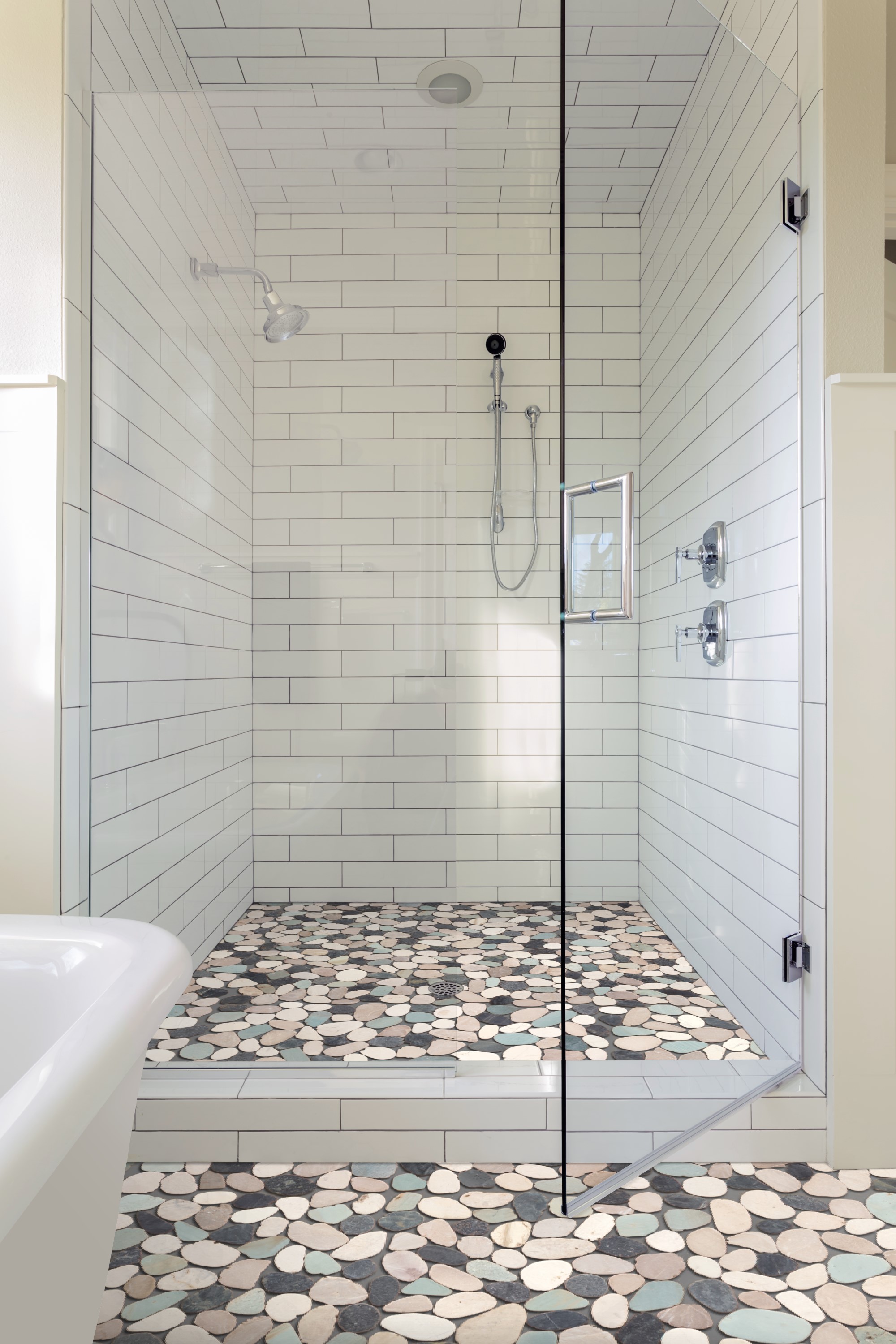Sliced Pebble Multicolor Honed Natural Stone Mosaic Tile 12x12