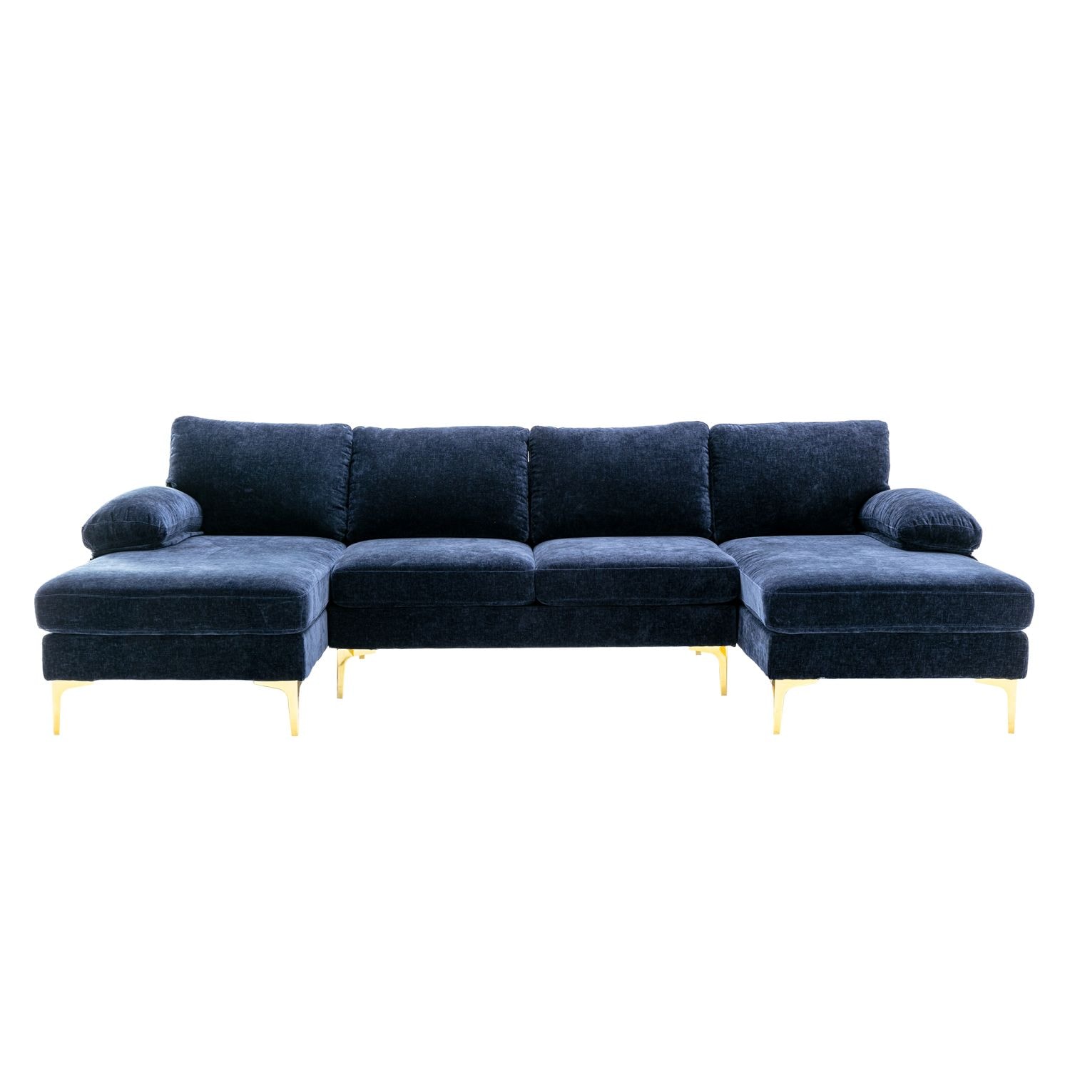 JASMODER K395S00017 53.94-in Modern Purple Polyester/Blend Sofa